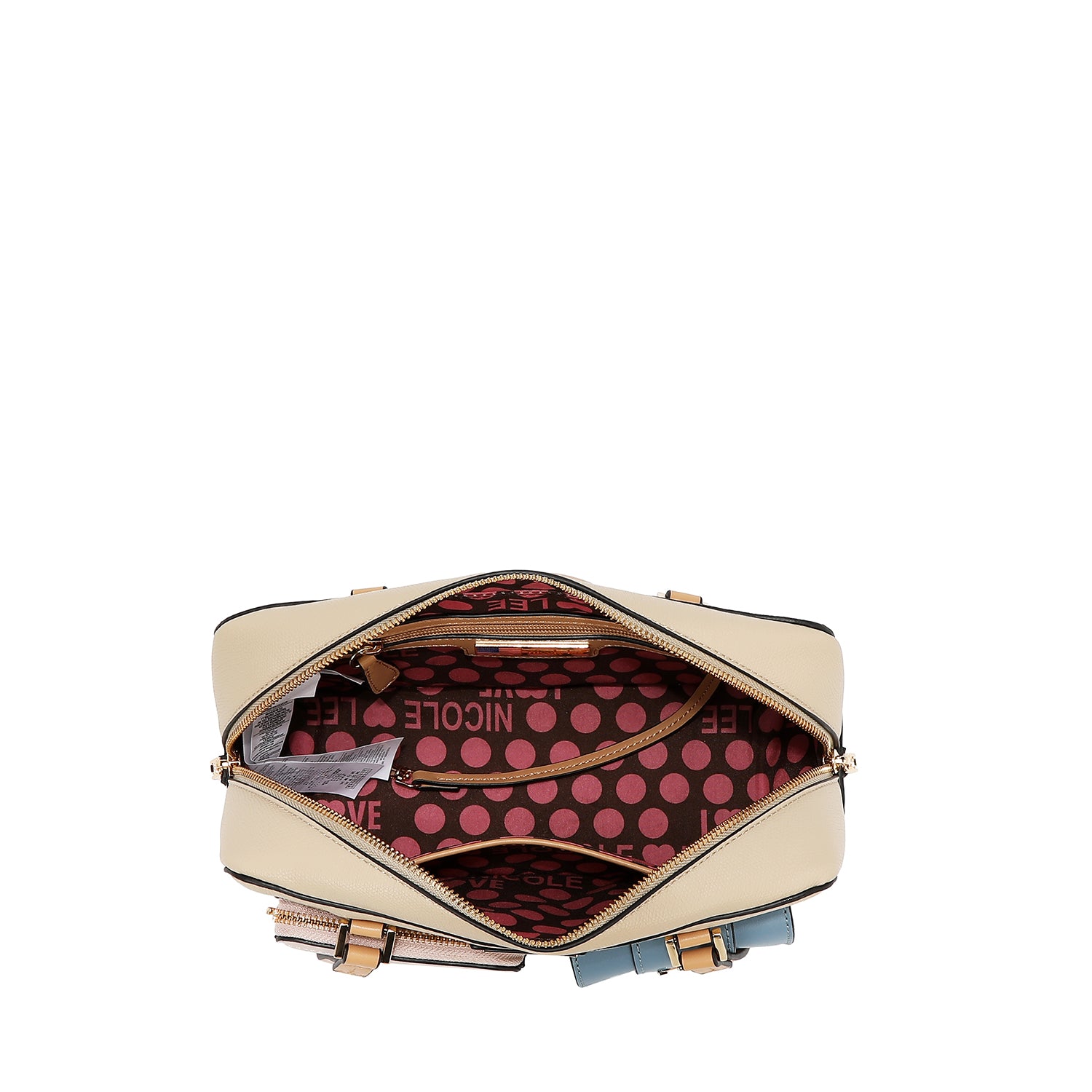 Sac à bandoulière avec des blocs de poche et de couleur (noir)