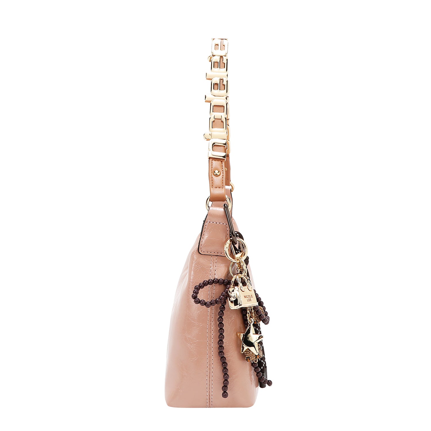 BOLSO DE HOMBRO LUXE SHIMMER (ROSA)