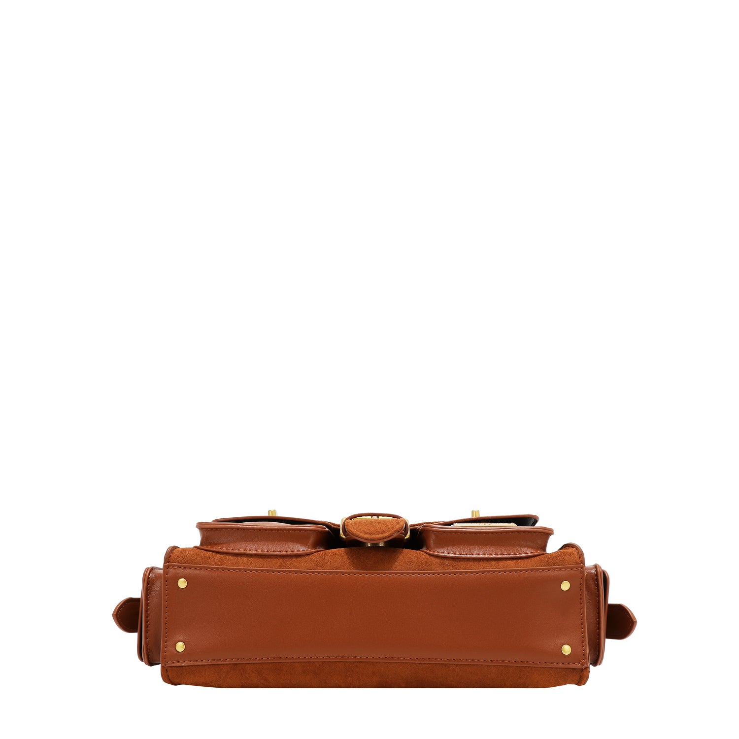 HANDBAG WITH FLORAL DESIGN (BROWN)