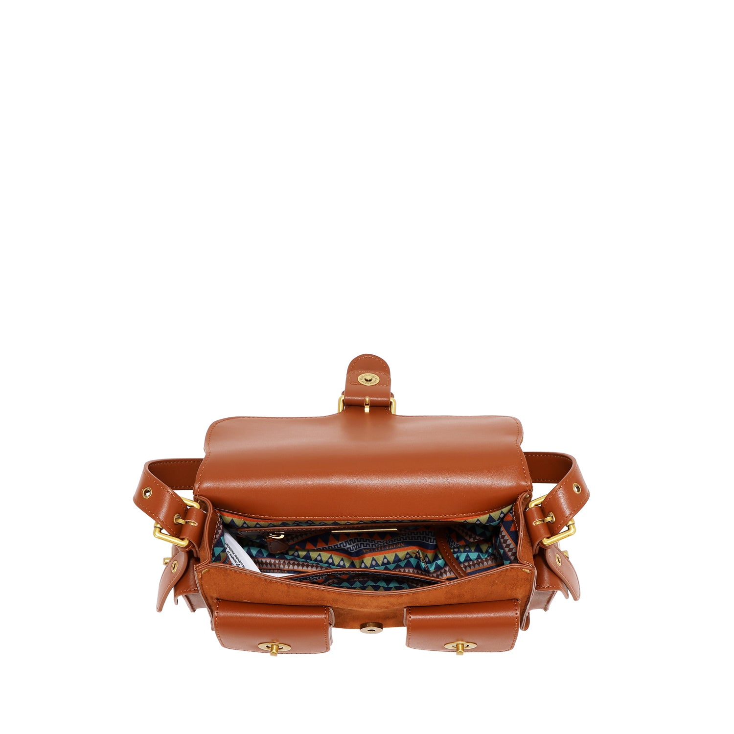 BOLSO DE MANO CON DISEÑO FLORAL (OLIVA)