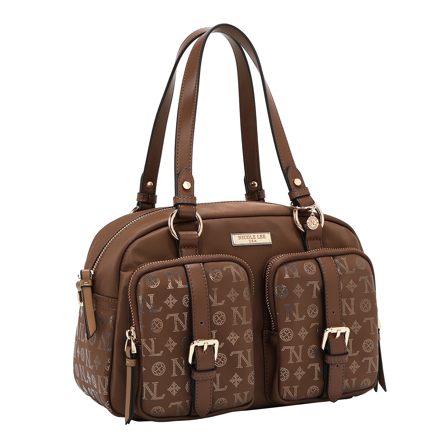SAC BOSTON AVEC LOGO MONOGRAMME (MARRON)