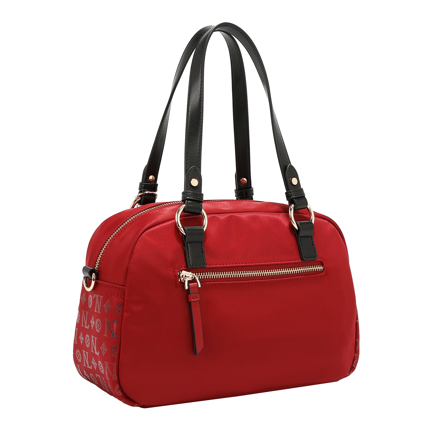SAC BOSTON AVEC LOGO MONOGRAMME (ROUGE)