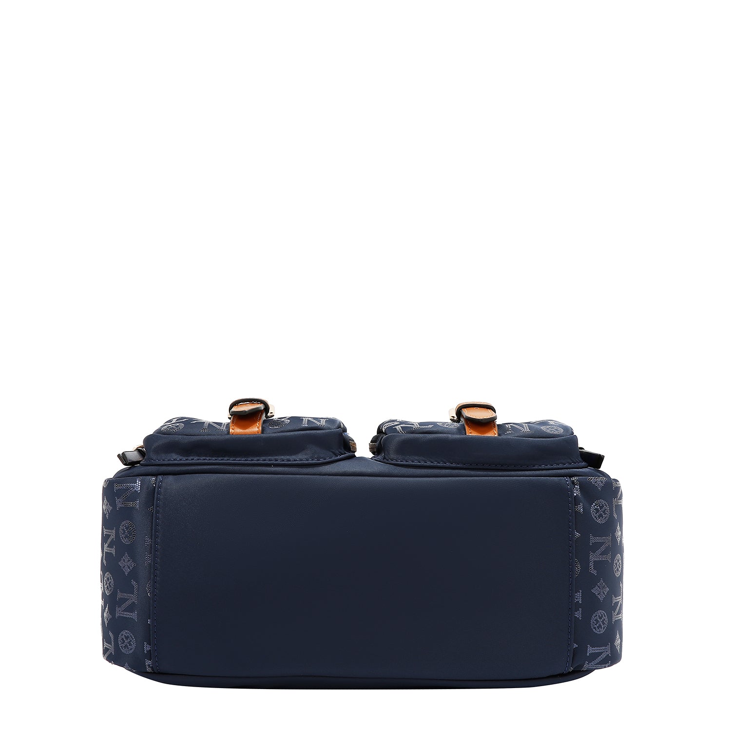 SAC BOSTON AVEC LOGO MONOGRAMME (BLEU)