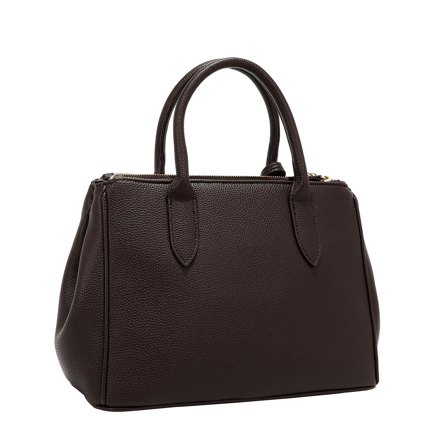 BOLSO DE CUADROS CHIC (MARRON)