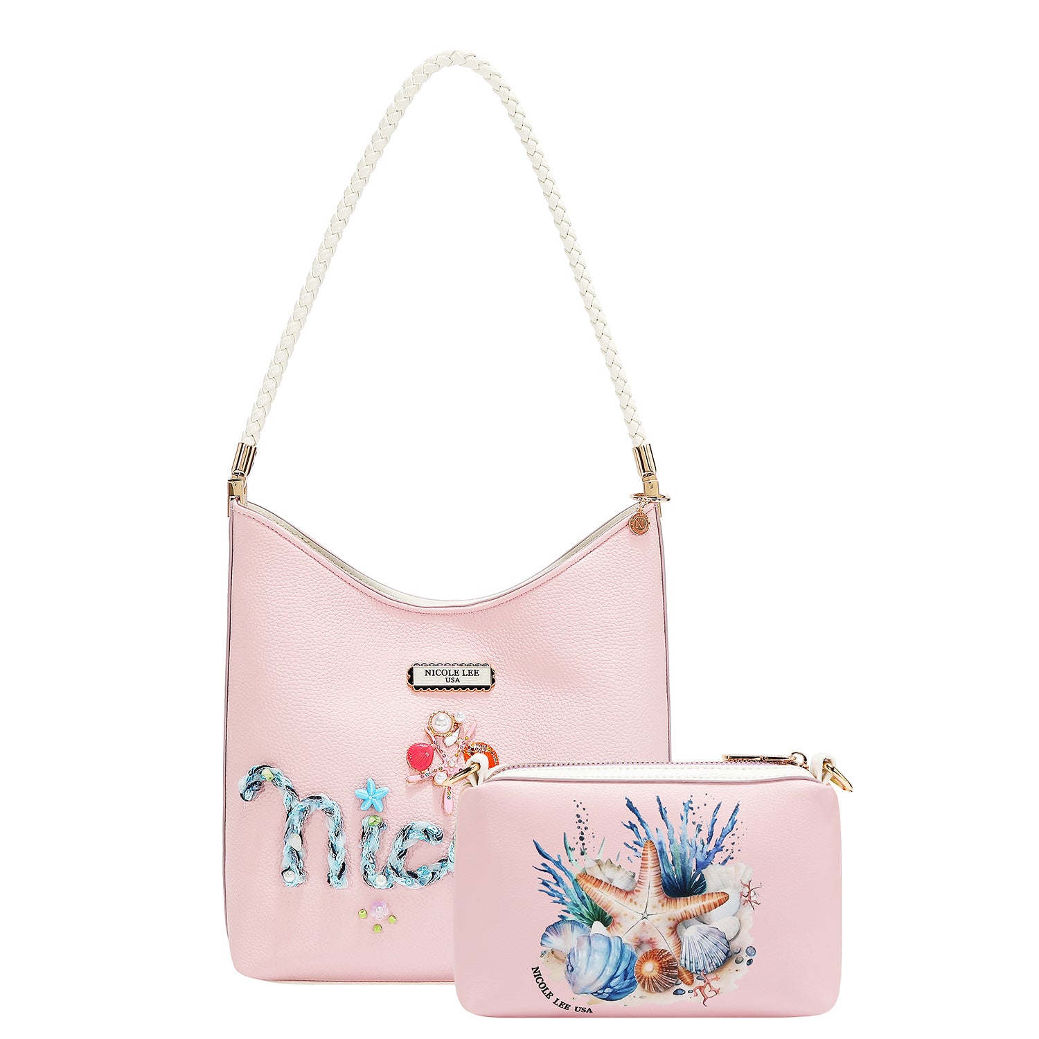 BOLSA DE DOS PIEZAS NICOLE OCEAN (ROSA)