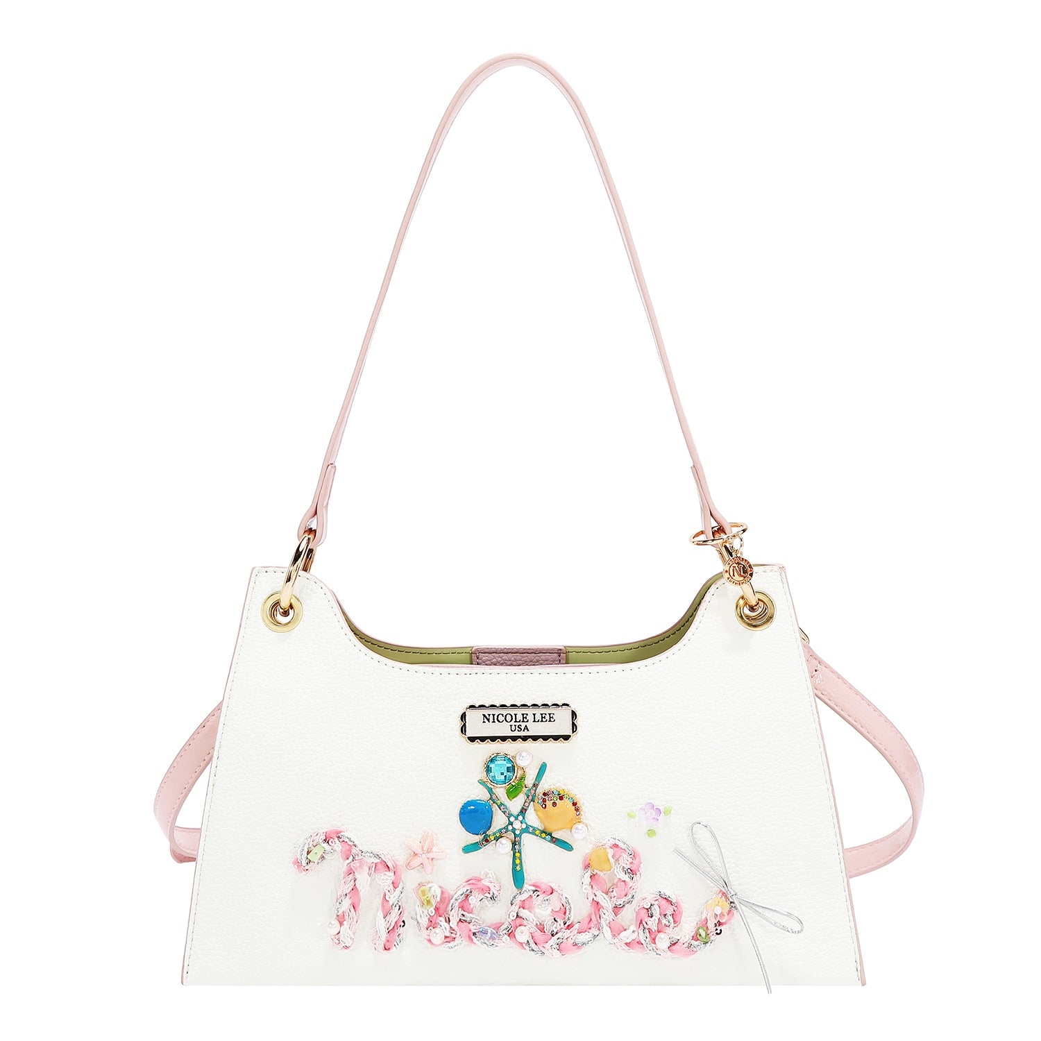 BOLSO DE HOMBRO NICOLE OCEAN (BLANCO)
