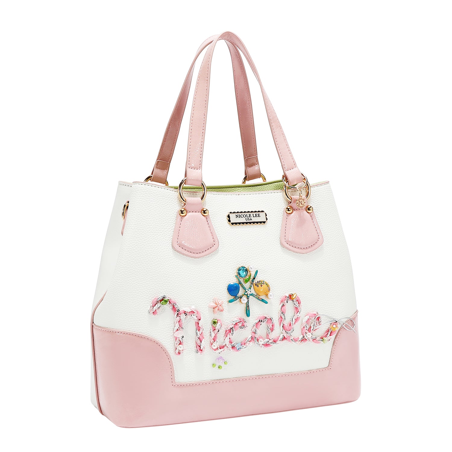 BOLSO TOTE NICOLE OCEAN (BLANCO)
