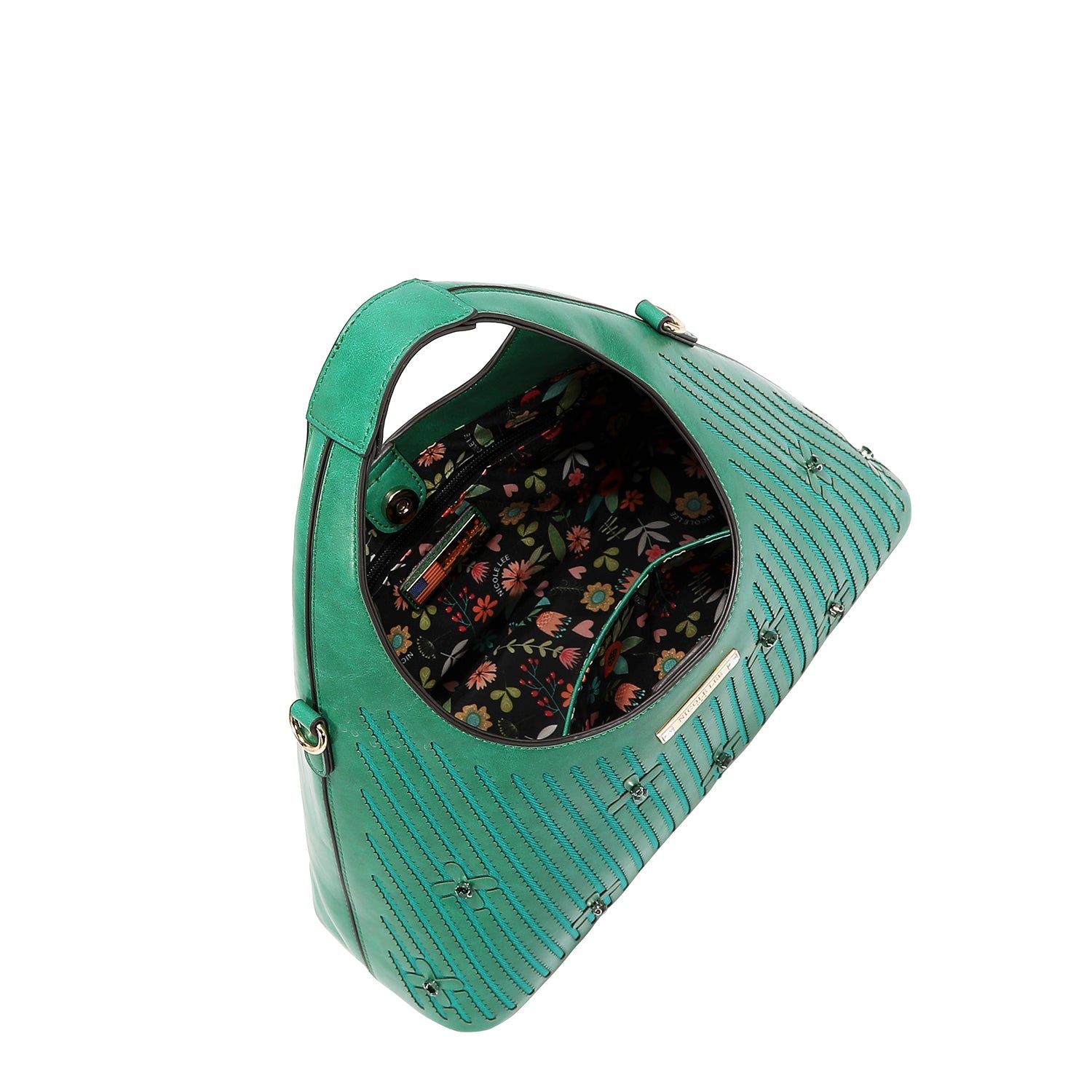 SAC À MAIN AVEC COUTURE (VERT)