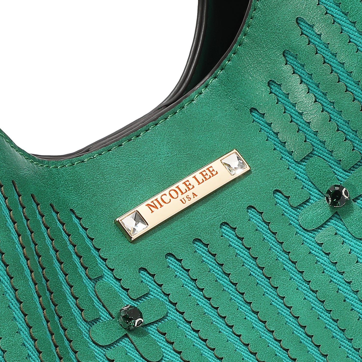 SAC À MAIN AVEC COUTURE (VERT)