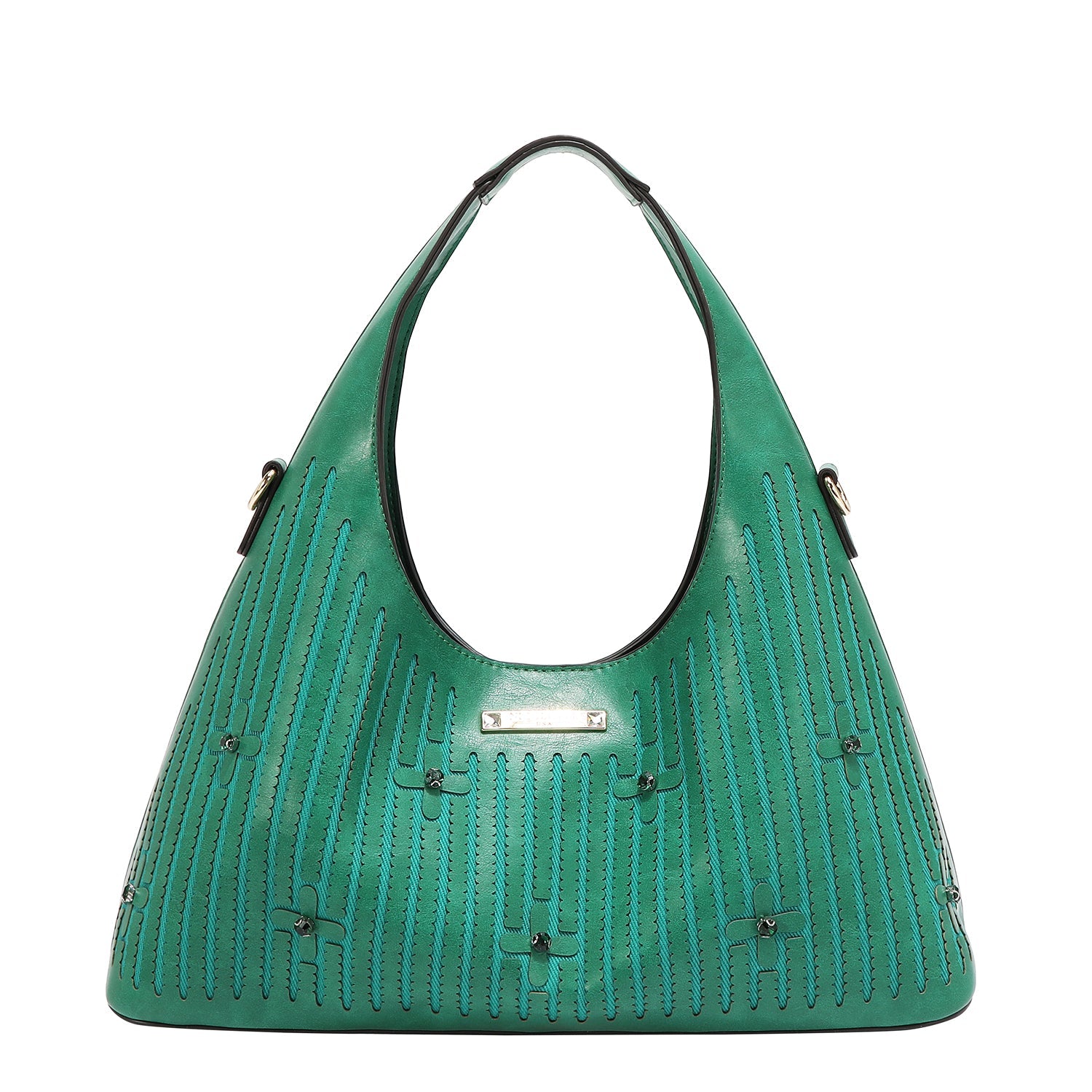 SAC À MAIN AVEC COUTURE (VERT)