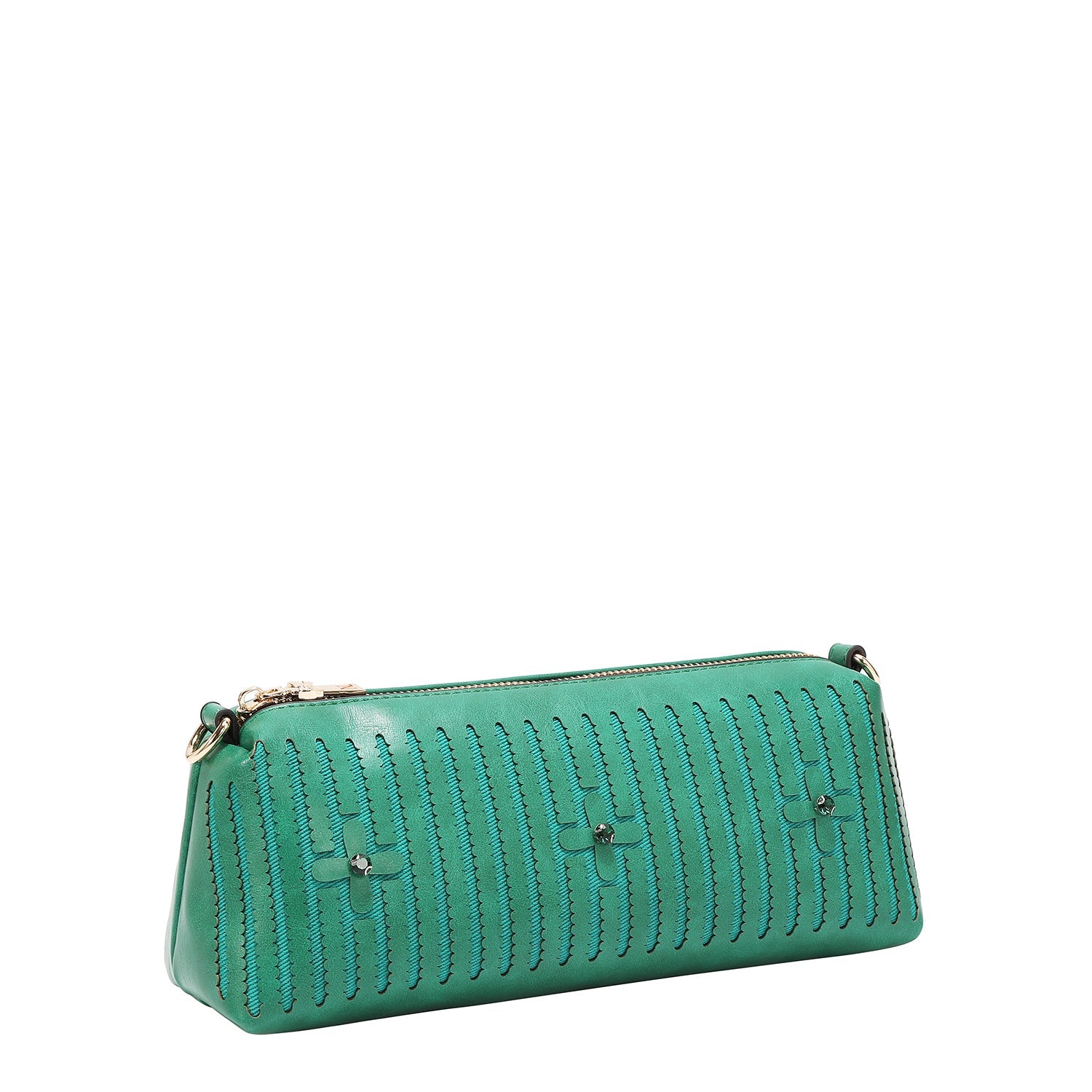 SAC À MAIN AVEC COUTURE (VERT)
