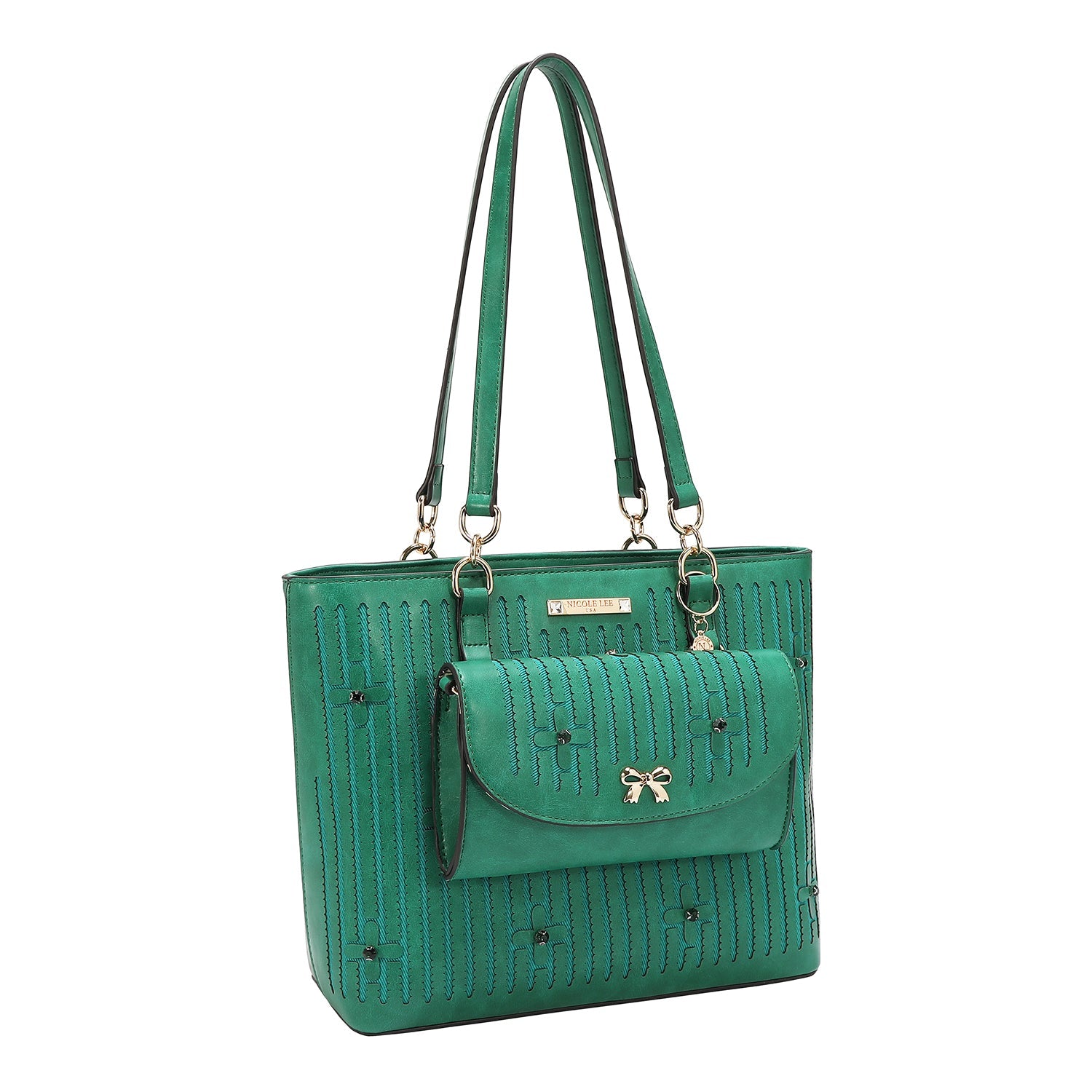 SAC CABAS AVEC COUTURE (VERT)