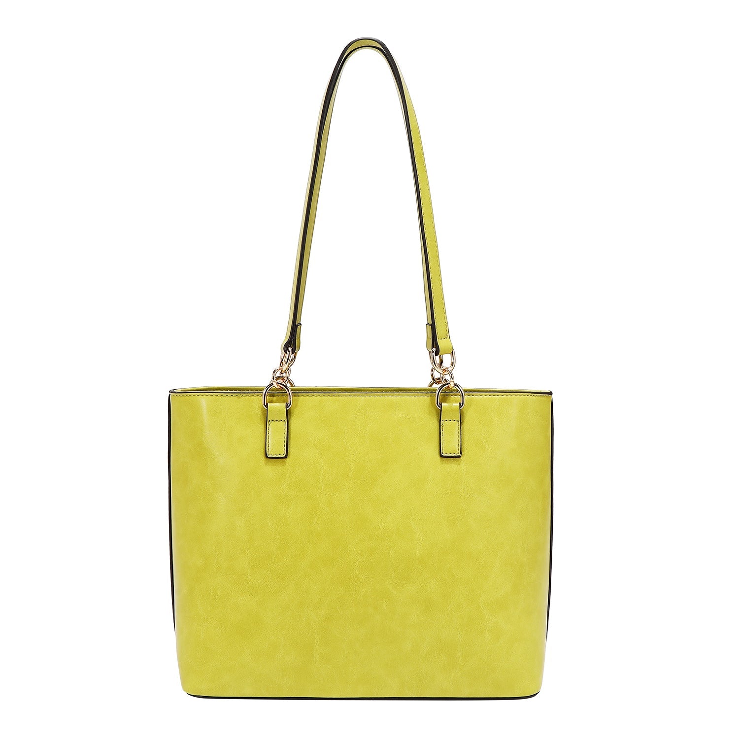 SAC CABAS AVEC COUTURES (LIME)
