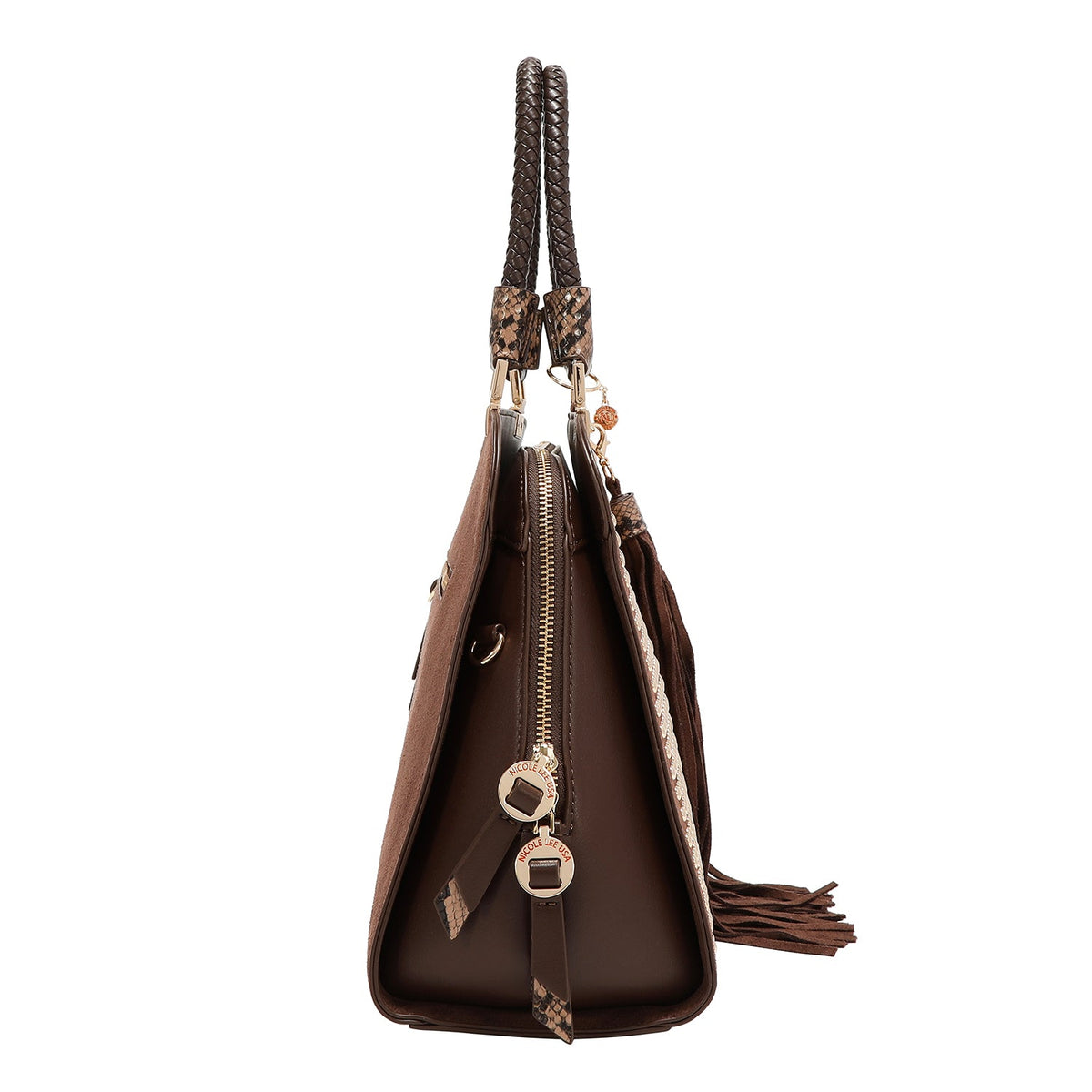 BOLSO DOMO CON TACHUELAS (BROWN)