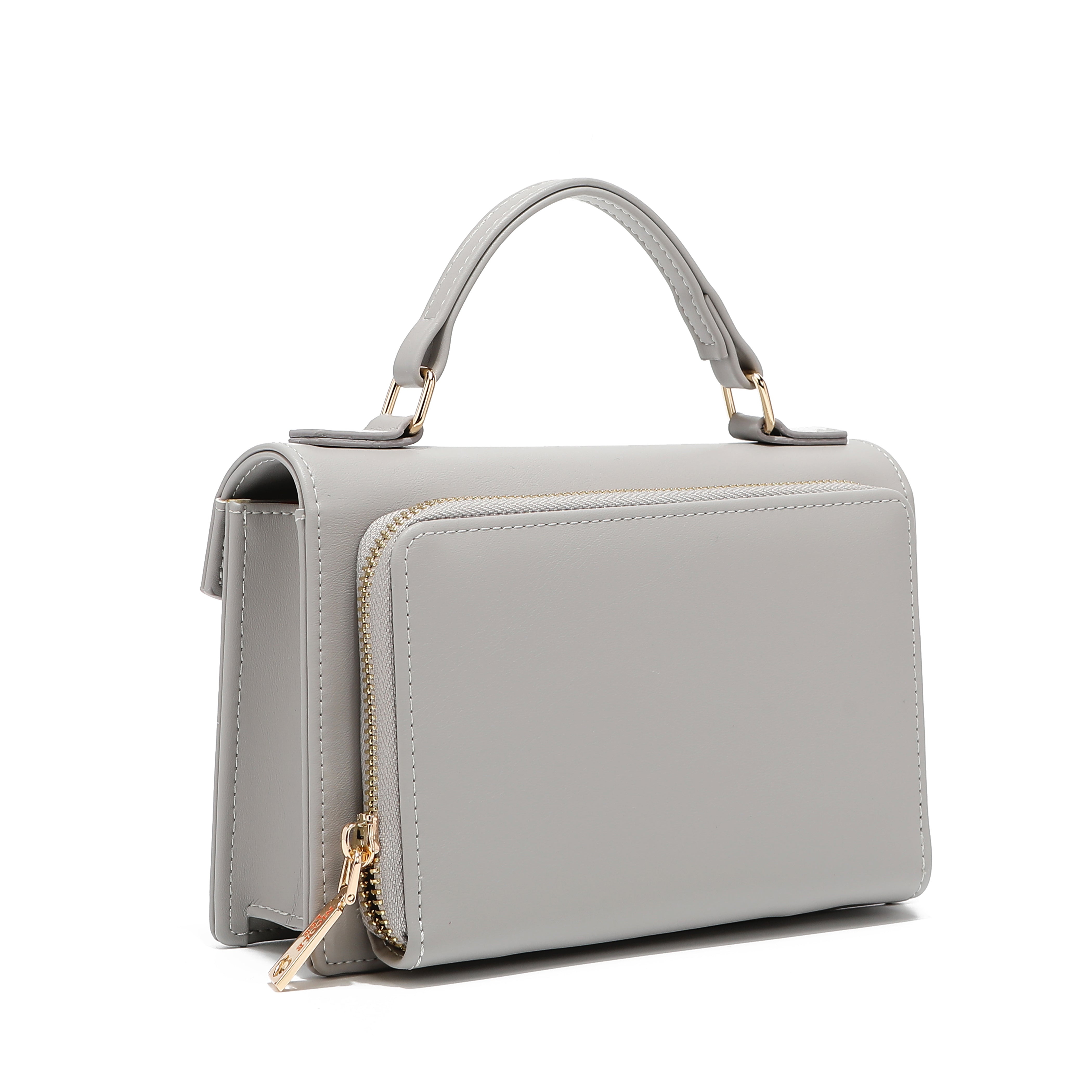 REMI GRAY CROSSBODY WALLET