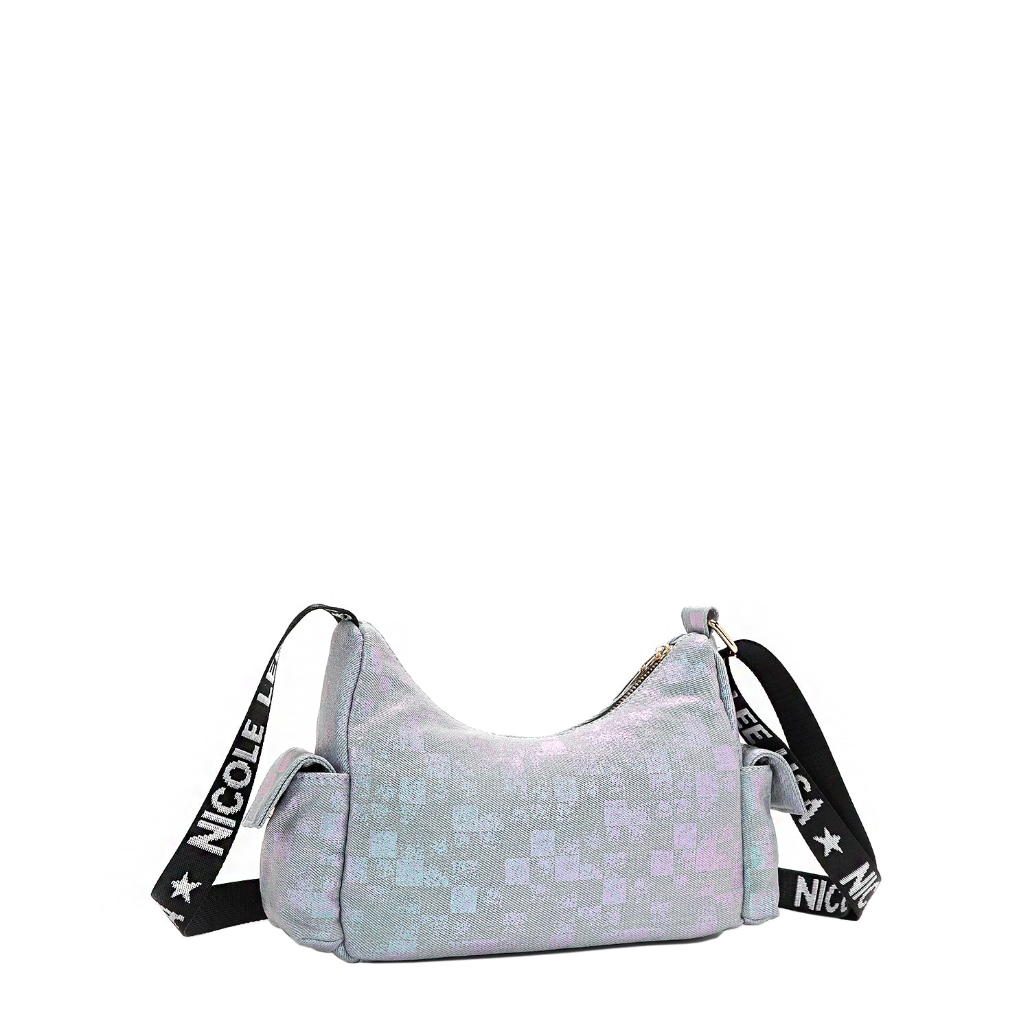 BOLSO DE HOMBRO CON CUADROS DE DENIM (LADIES NIGHT OUT)