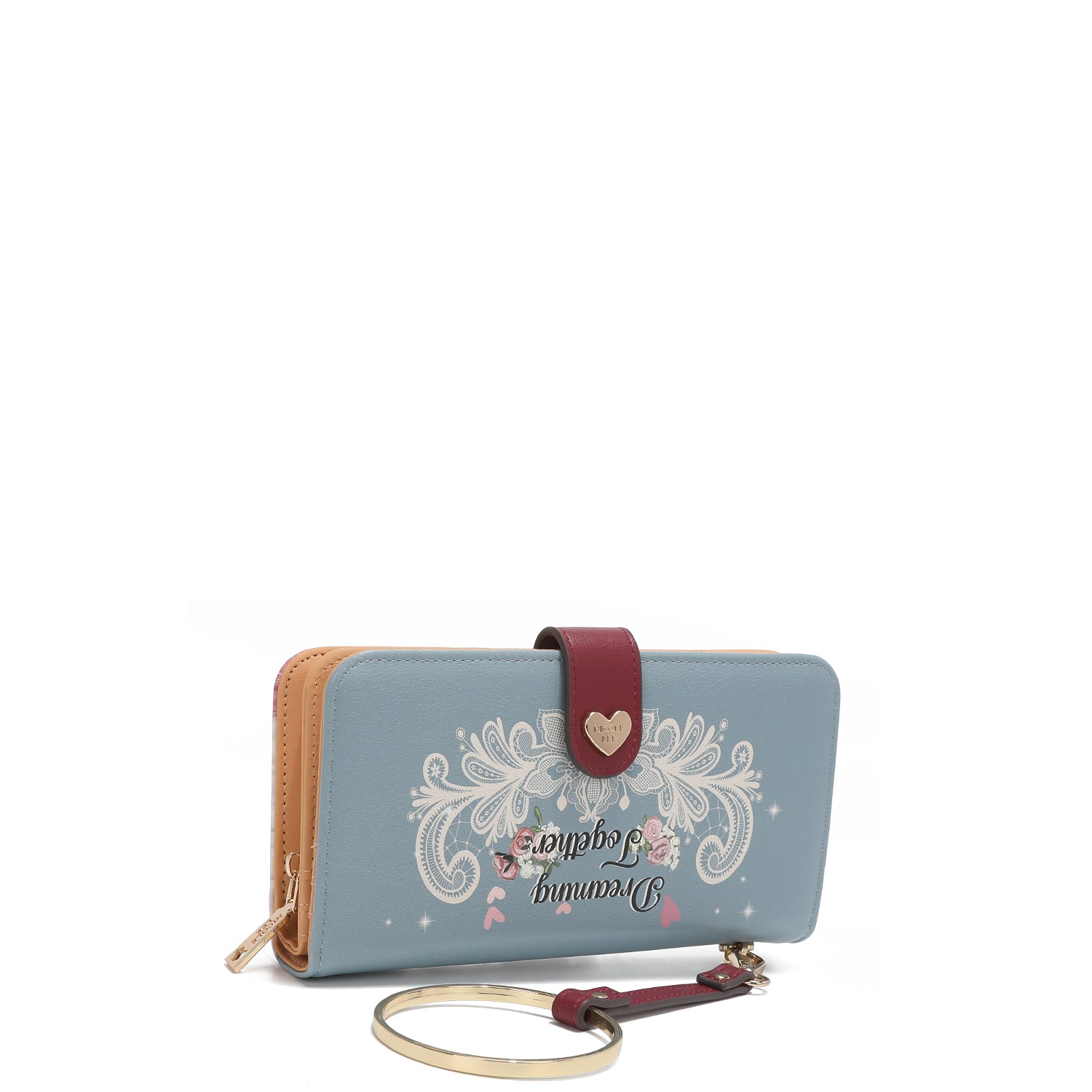 Fashion printed portfolio with zipper