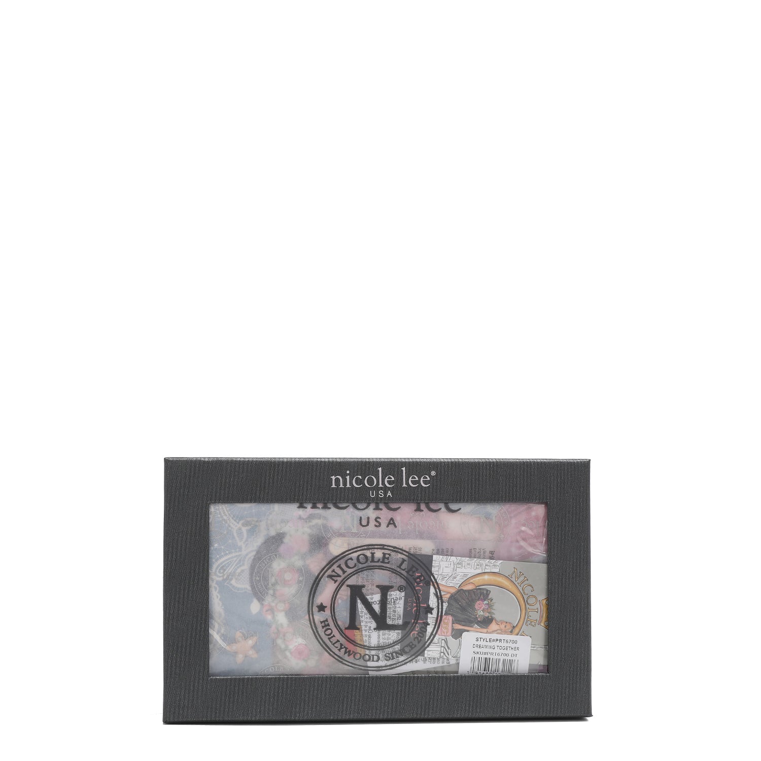 Fashion printed portfolio with zipper