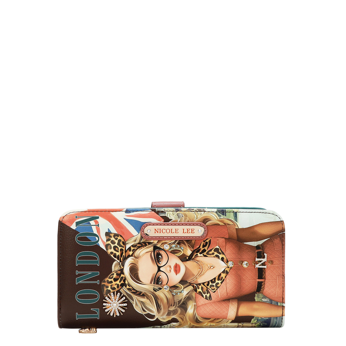 CARTERA IMPRESA FASHION (LONDON EYE - MARRON)