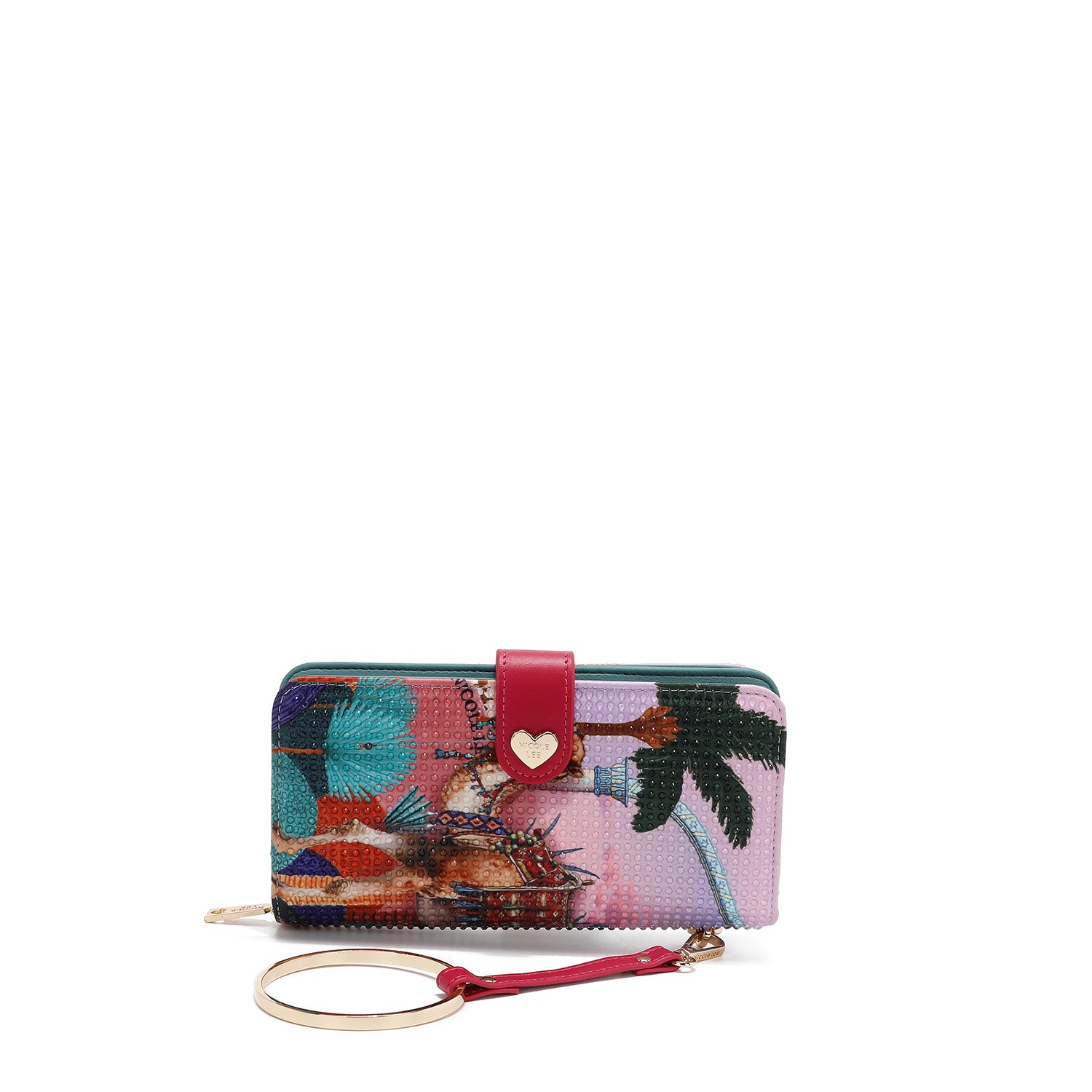 CARTERA PLEGABLE CON LA FIRMA DE NL CON CORREA (QUEEN CLEOPATRA)