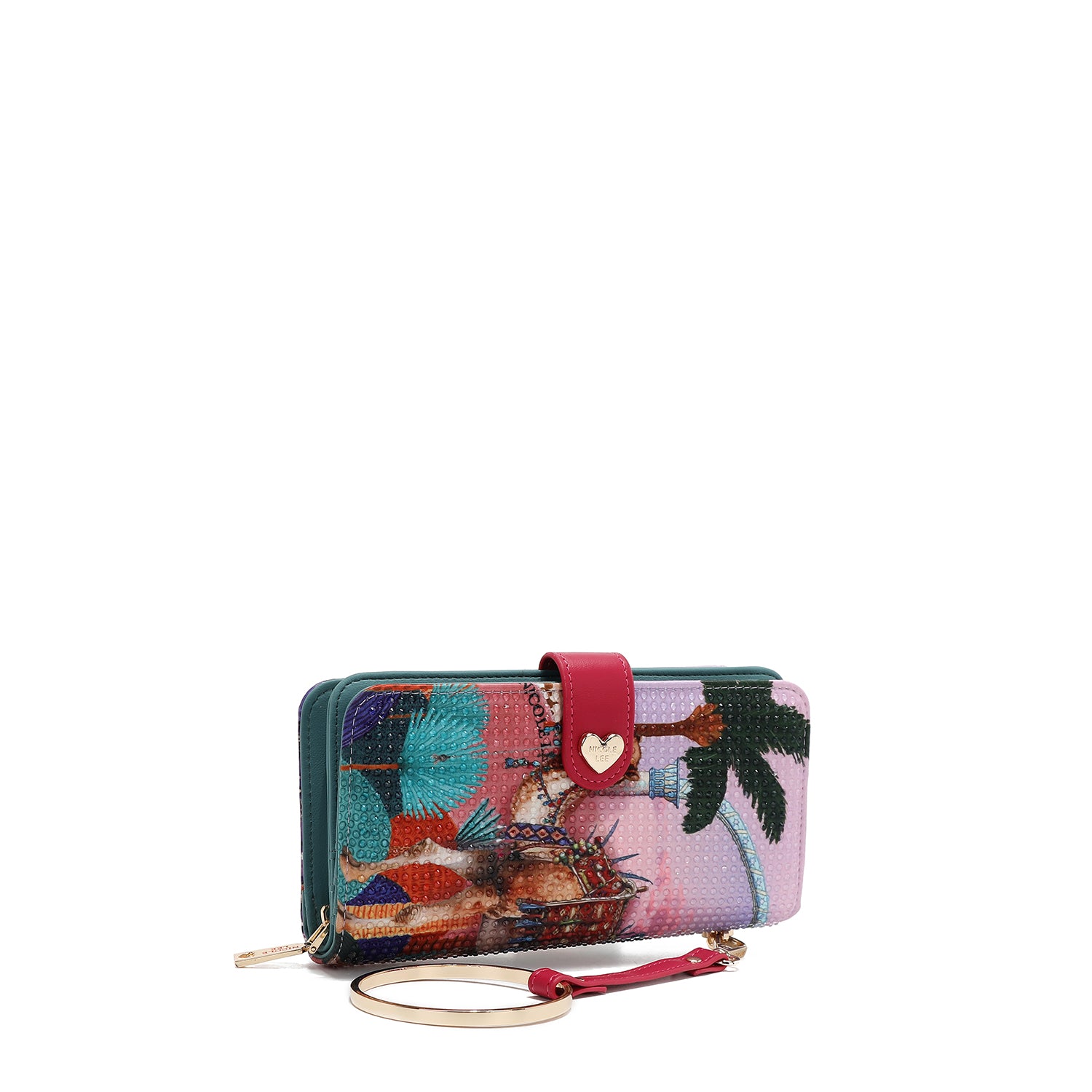 CARTERA PLEGABLE CON LA FIRMA DE NL CON CORREA (QUEEN CLEOPATRA)