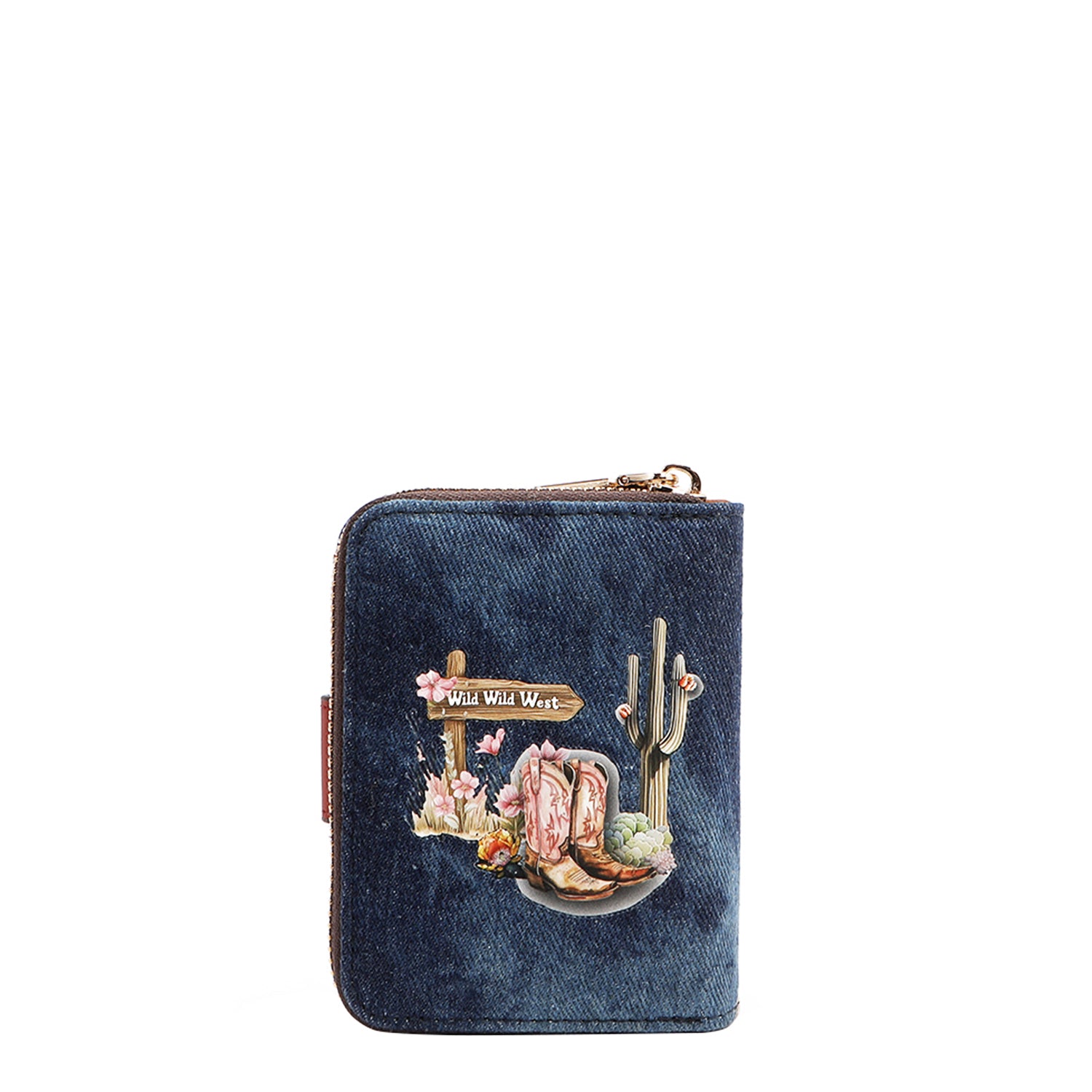 CARTERA PLEGABLE CORAZÓN DE DENIM (SOFIA MONTANA)