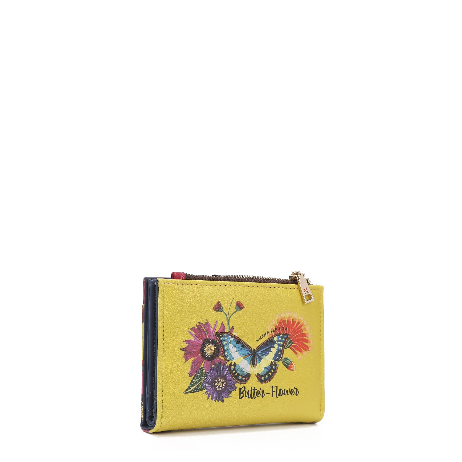 Double fashion compact portfolio with RFID block