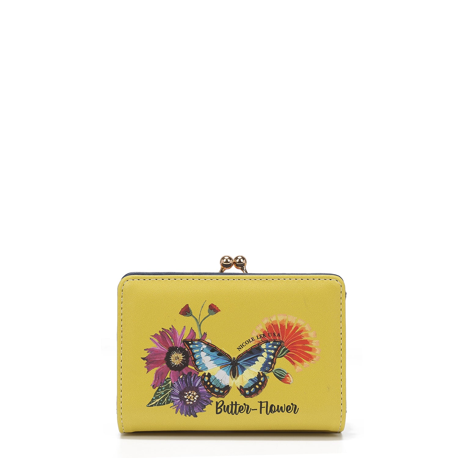 Triple fashion compact portfolio with RFID block