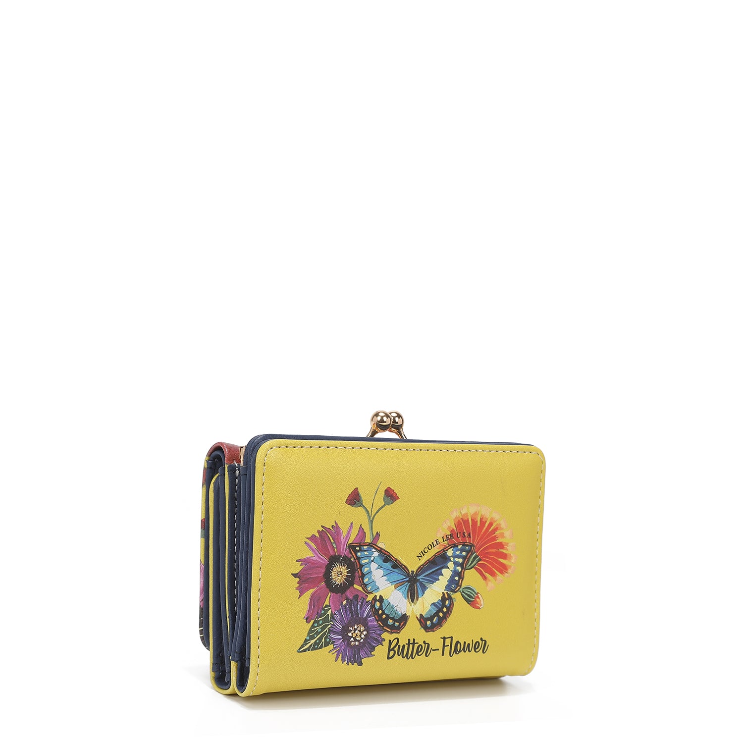 Triple fashion compact portfolio with RFID block