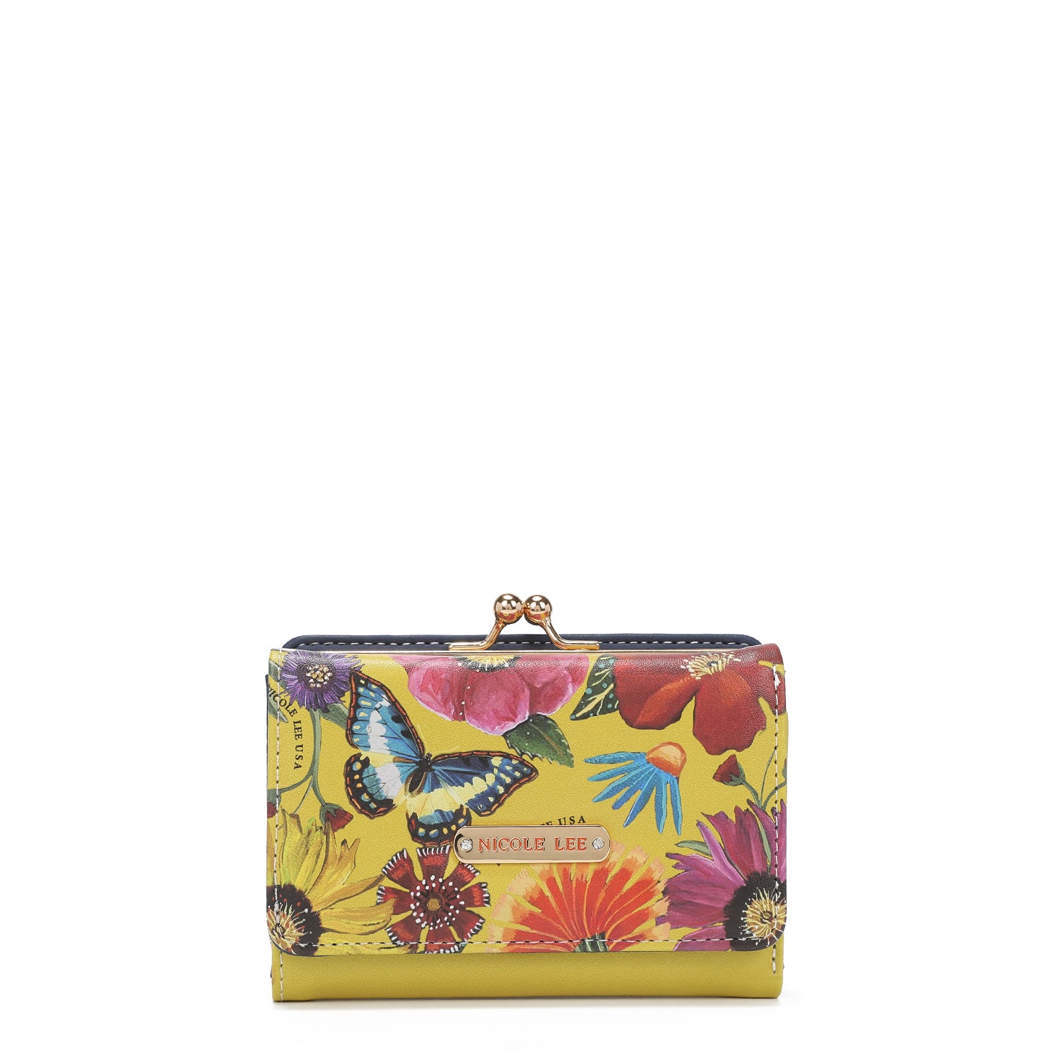 Triple fashion compact portfolio with RFID block