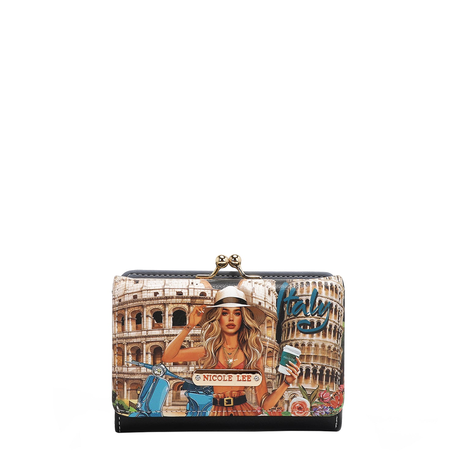 AGUSTINA TRIFOLD WALLET (<tc>MARTHA TRAVELS ITALY</tc>)
