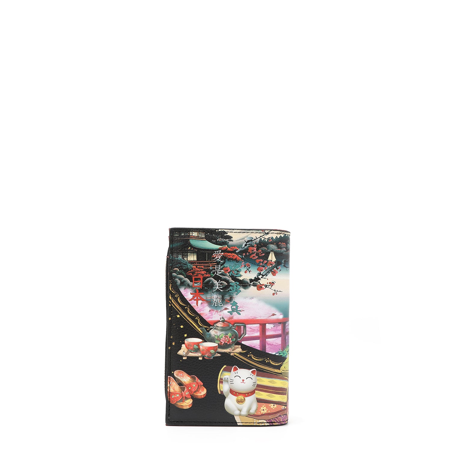 PORTEFEUILLE PLIANT AVEC FERMETURE ÉCLAIR CENTRALE (<tc>AKIKO LA BELLEZA</tc>)