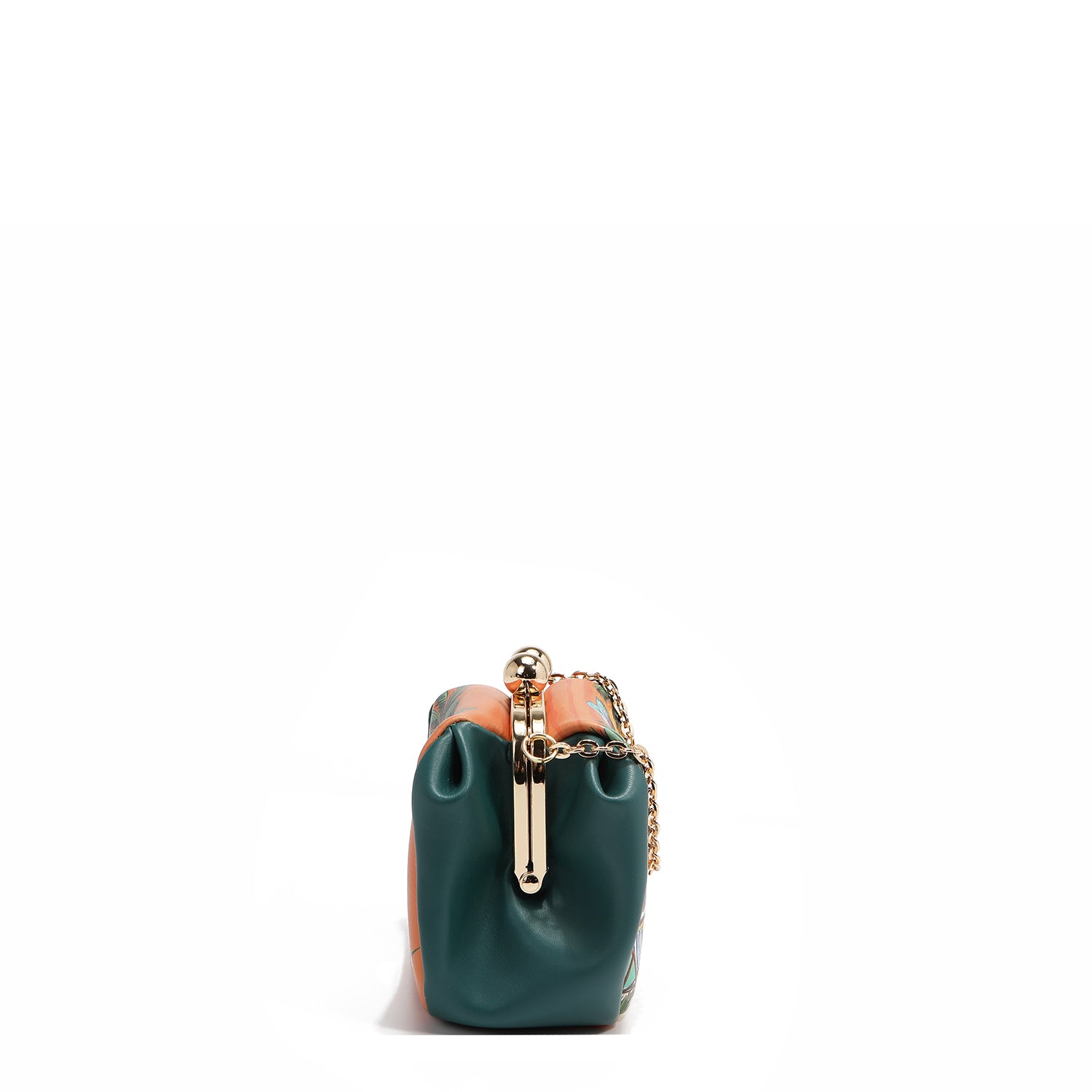 MINI CROSSBODY BAG WITH KISS LOCK CLOSURE (<tc>SUN & SAND</tc>)