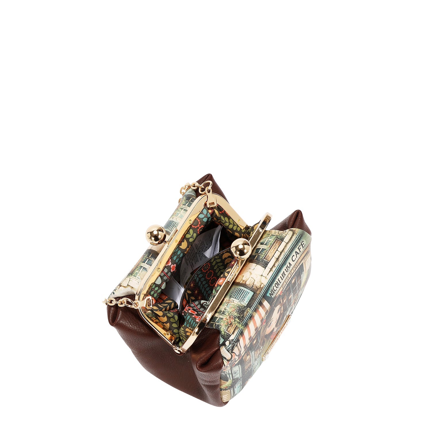 MINI BOLSO CRUZADO CON CIERRE KISS LOCK (EMOTION)