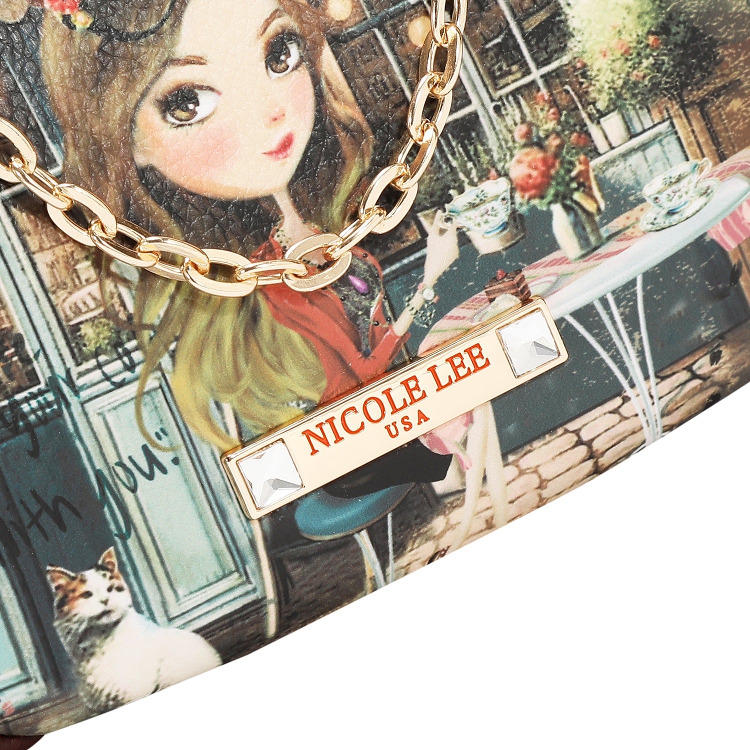 MINI BOLSO CRUZADO CON CIERRE KISS LOCK (VIRTUAL FRIEND)