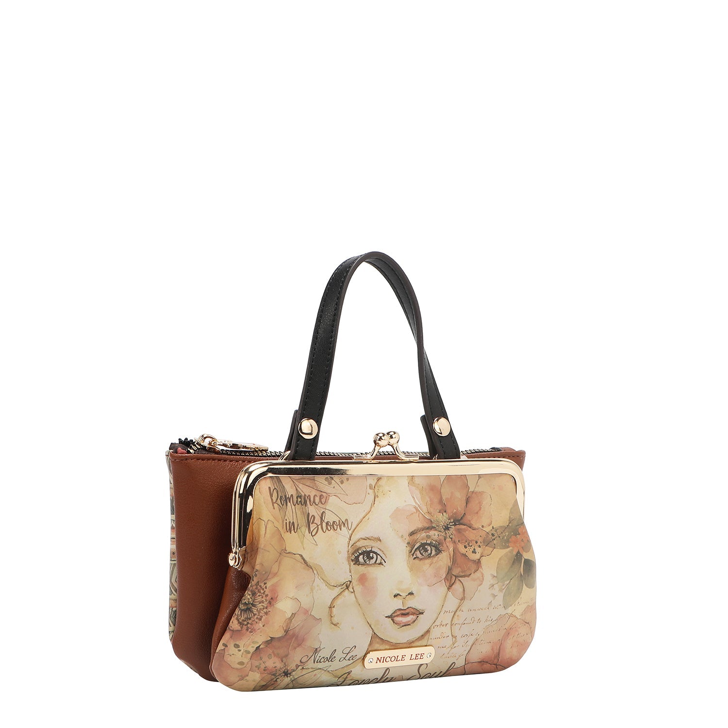 SAC MOYEN AVEC CADRE ET POIGNÉE SUPÉRIEURE (REFLET D'AMOUR)