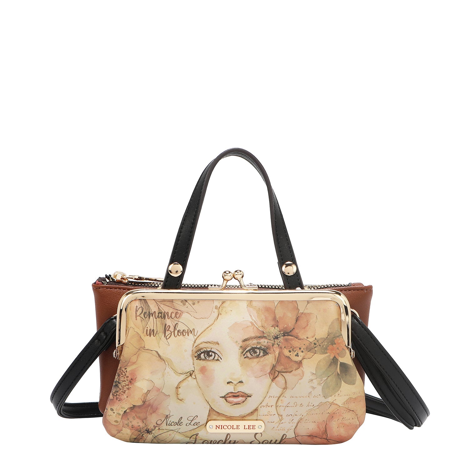 BOLSO MEDIANO CON MARCO Y ASA SUPERIOR (REFLECTION OF LOVE)