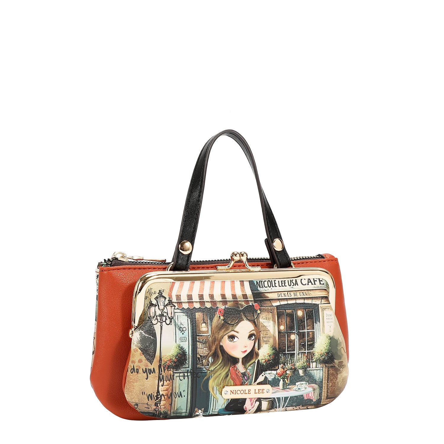 BOLSO MEDIANO CON MARCO Y ASA SUPERIOR (VIRTUAL FRIEND)