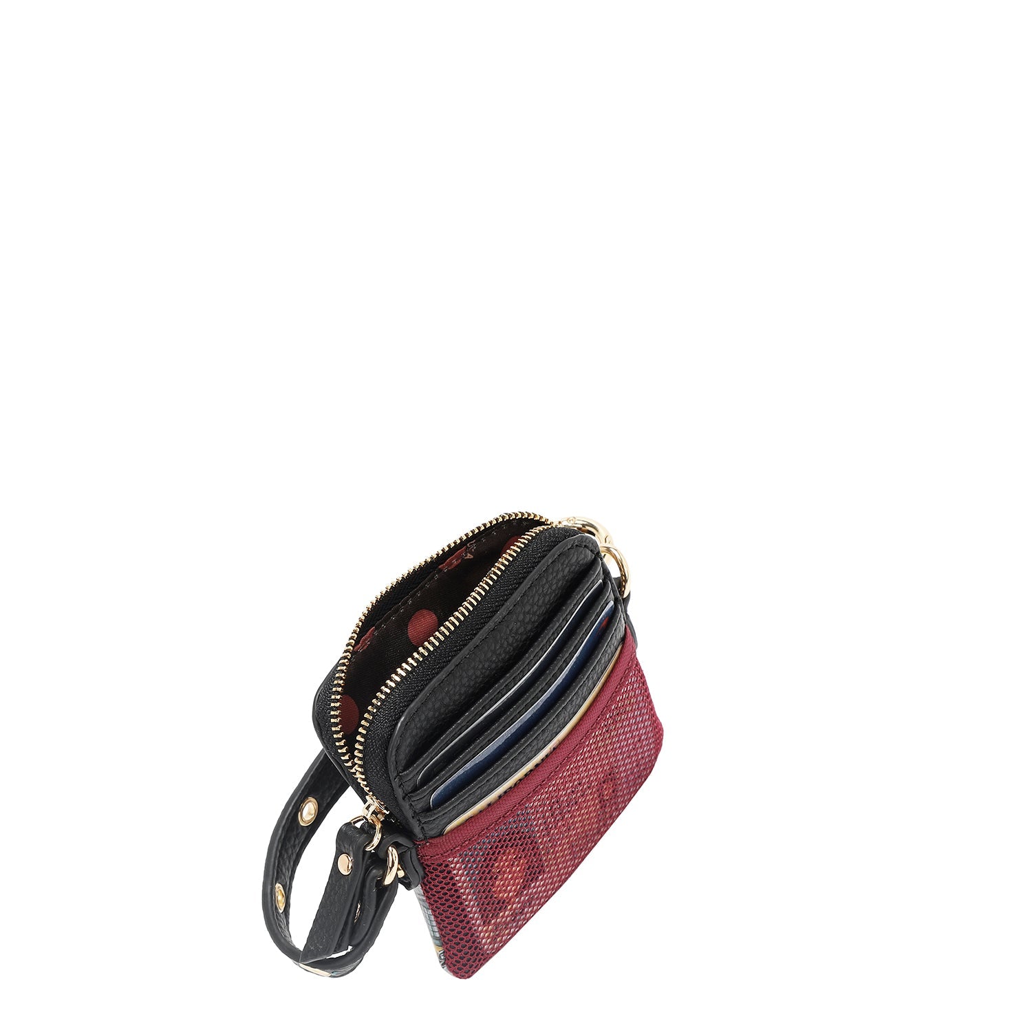 MINI SAC BANDOULIÈRE AVEC POIGNÉE SUPÉRIEURE (REFLET D'AMOUR)