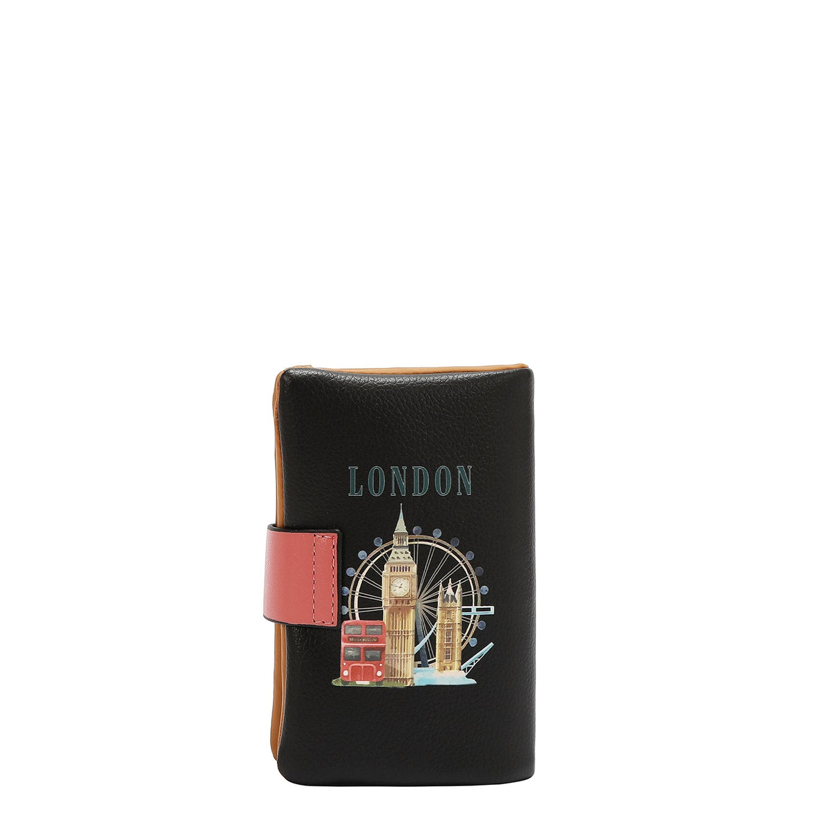 CARTERA CON CIERRE A PRESION (LONDON EYE-NEGRO)