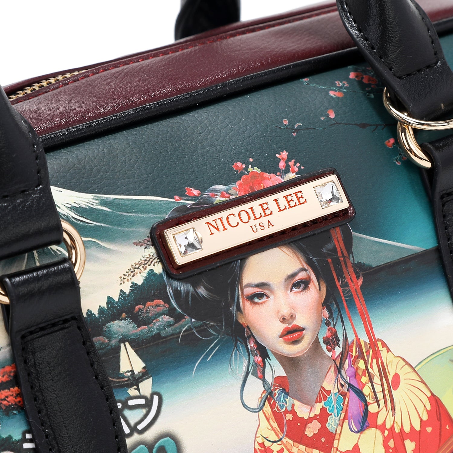 ENSEMBLE 3 PIÈCES (SAC À MAIN, SAC À BANDOULIÈRE, PORTEFEUILLE) (<tc>AKIKO LA BELLEZA</tc>)