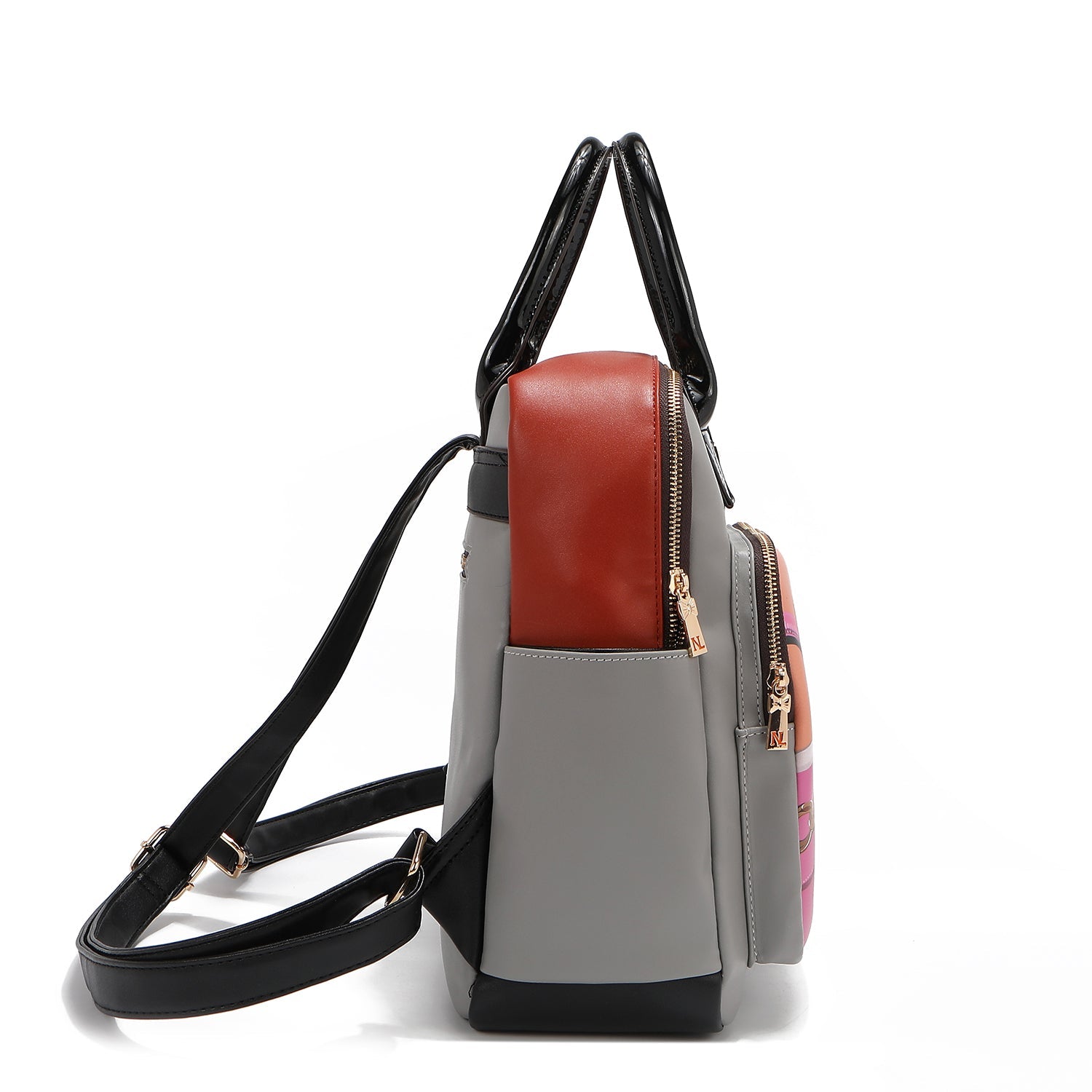 SET DE 3 PIEZAS (MOCHILA, BOLSO CRUZADO, CARTERA) (VIOLET BLOSSOM)