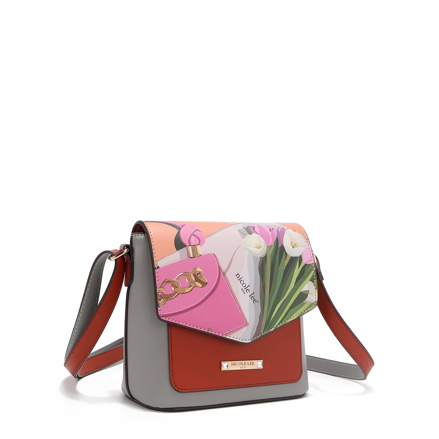 SET DE 3 PIEZAS (MOCHILA, BOLSO CRUZADO, CARTERA) (VIOLET BLOSSOM)