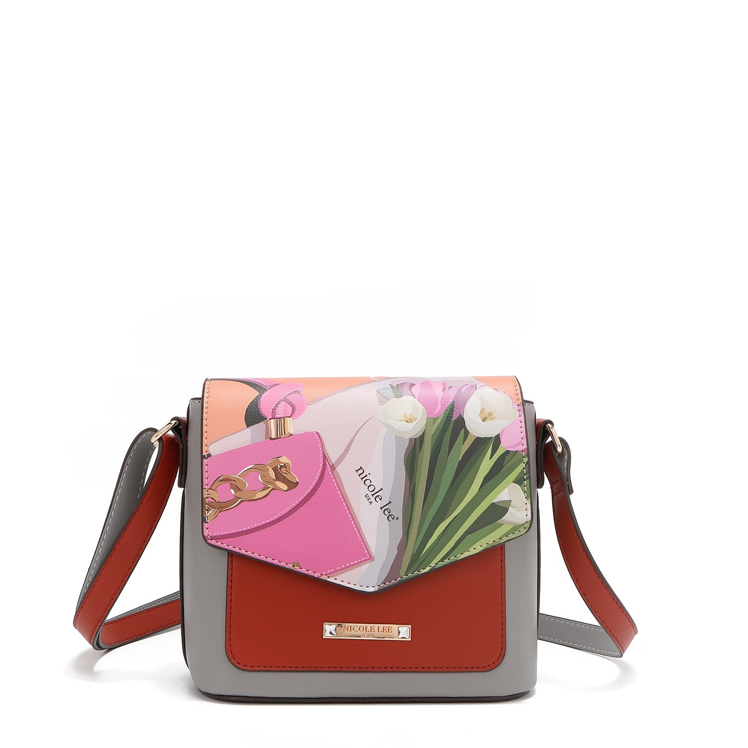 SET DE 3 PIEZAS (MOCHILA, BOLSO CRUZADO, CARTERA) (VIOLET BLOSSOM)