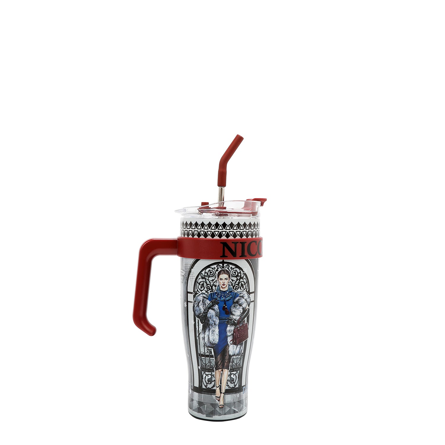 1.2L DESIGNER CUP WITH HANDLE (<tc>MODA SNOWFLAKE</tc>)