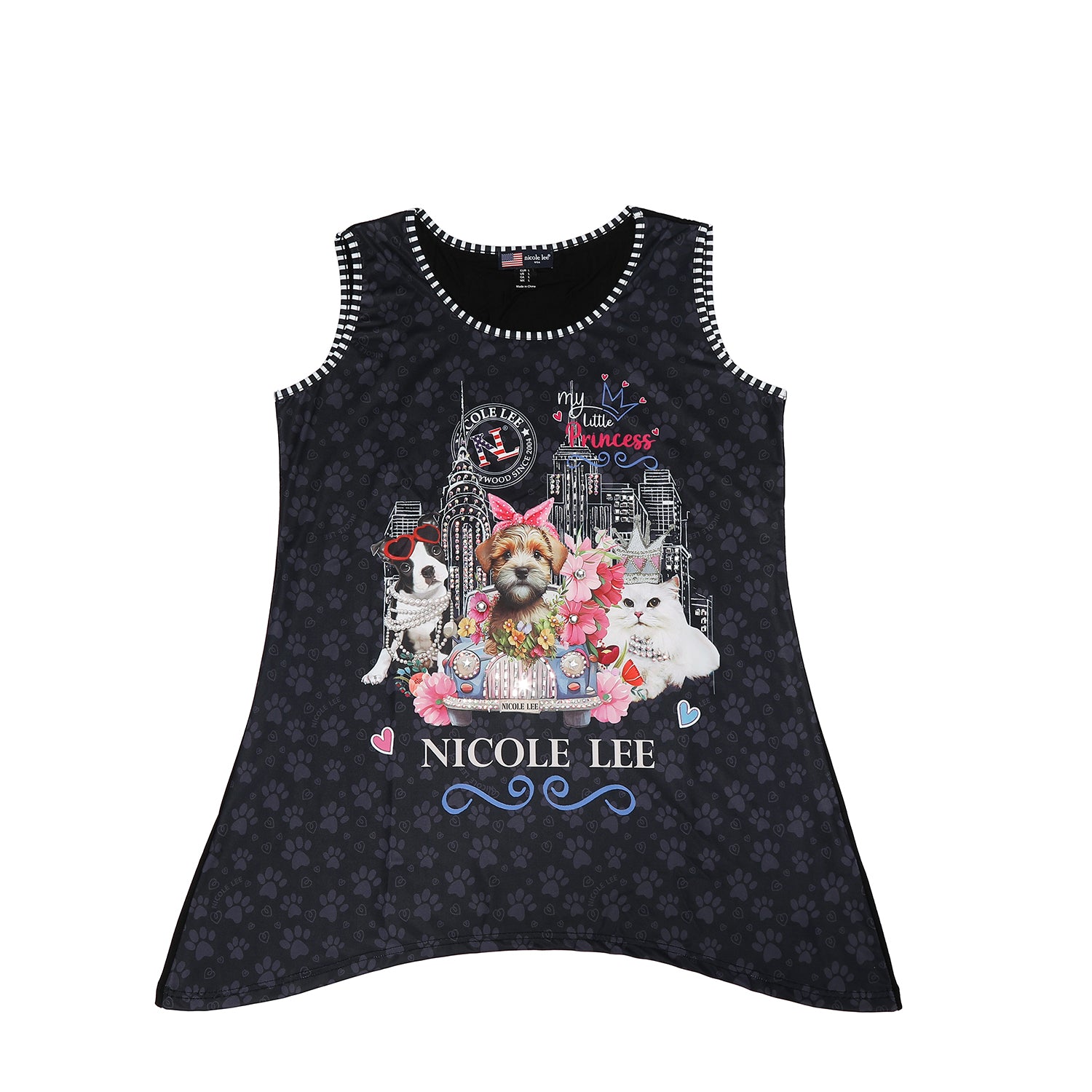 NICOLE LEE TUNIC TOP WITH SPARKLES (<tc>FAMILY YEARBOOK</tc>)