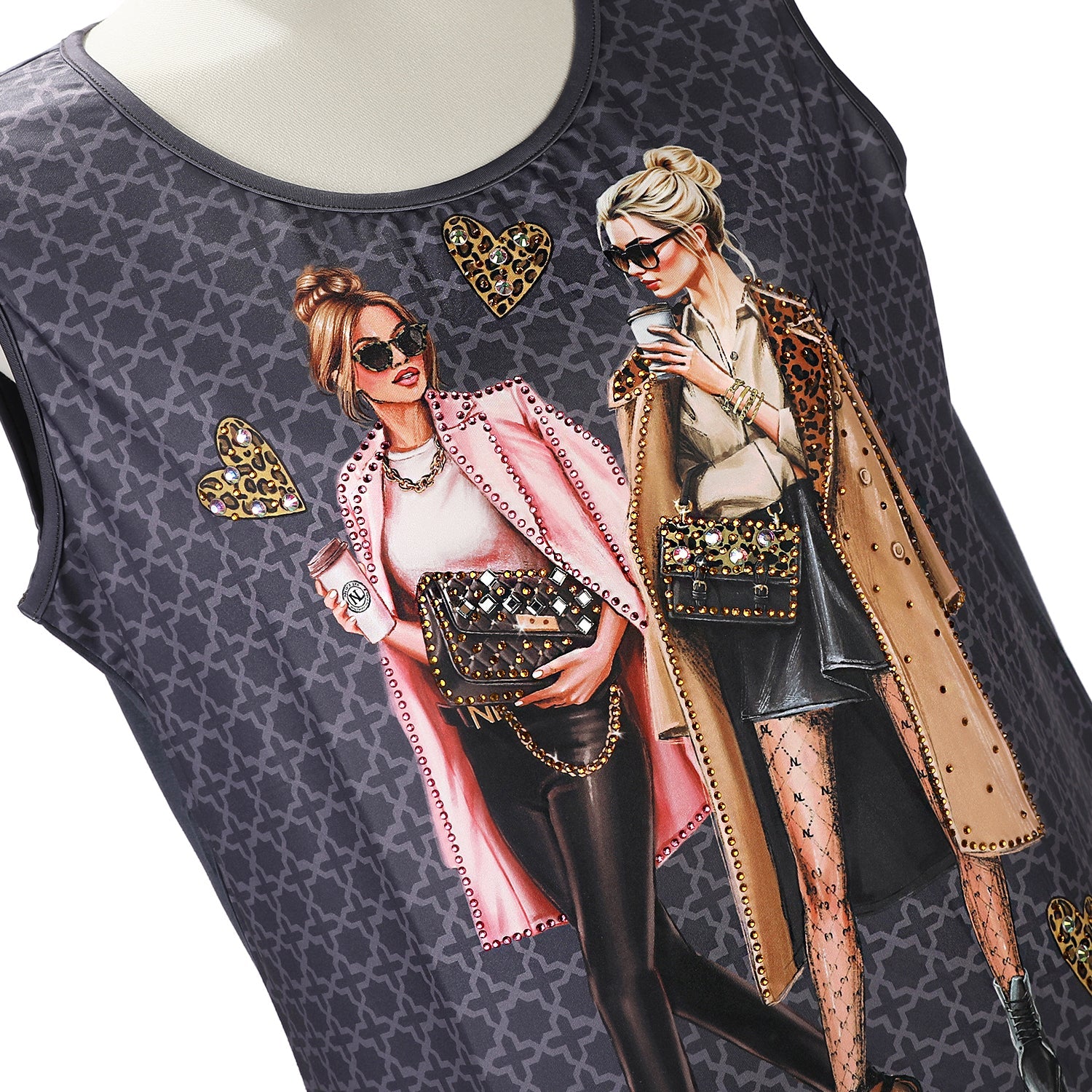 TOP TÚNICA NICOLE LEE CON BRILLOS (LADIES NIGHT OUT)