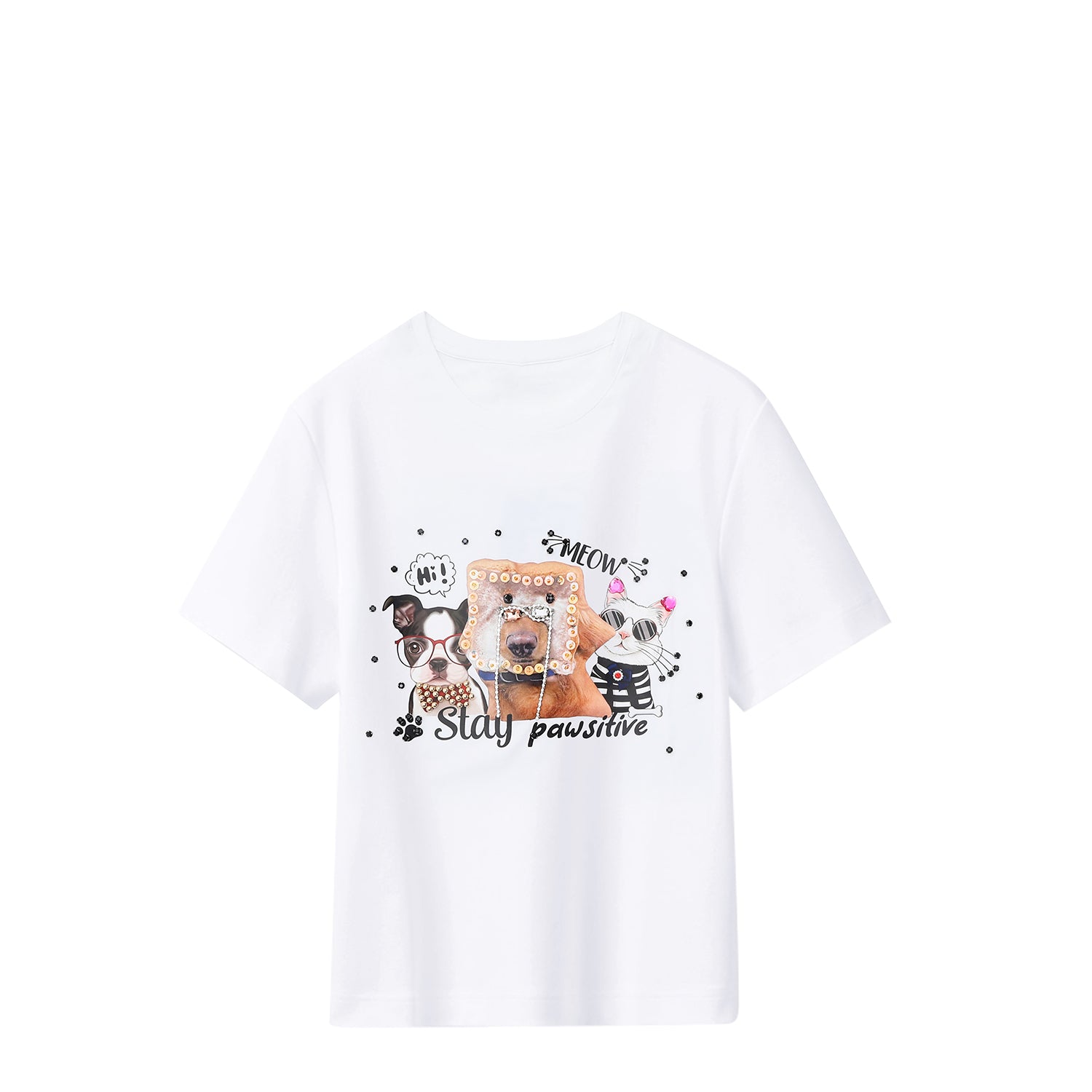 Nicole Lee Fashion T -shirt with shine (Big Brother)