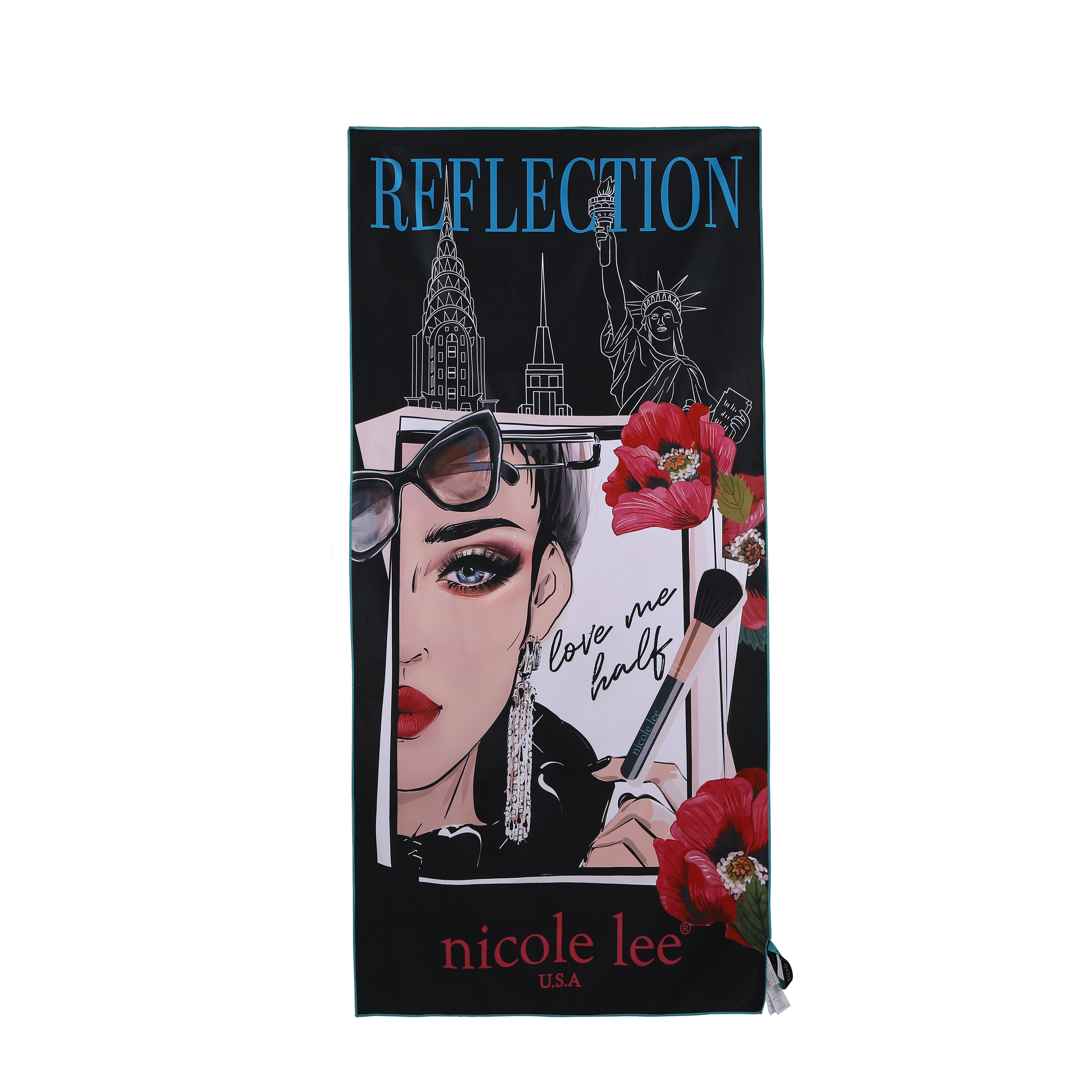 Beach towel with print