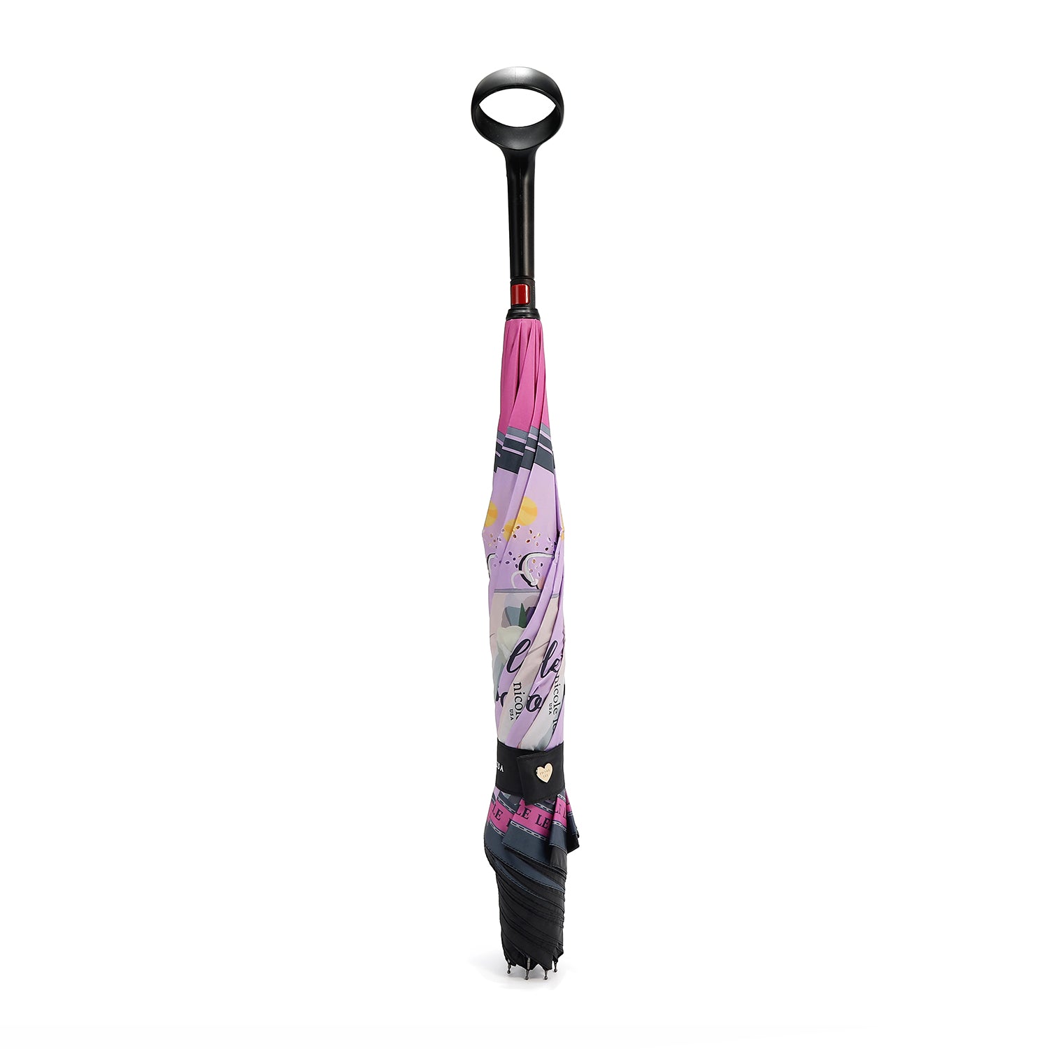 PARAPLUIE PORTE-GOBELET INVERSÉ BLAKELY (<tc>VIOLET BLOSSOM</tc>)